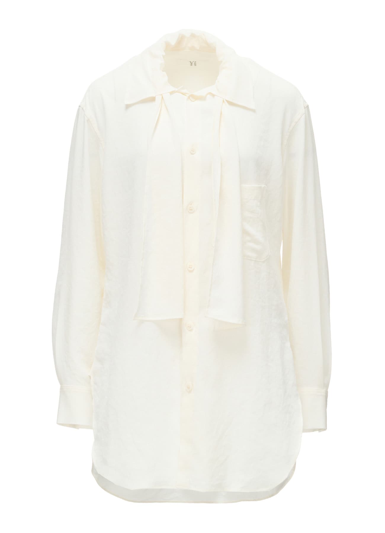 Y's FORM - TA/PE CREPE DE CHINE BOW-TIE BLOUSE