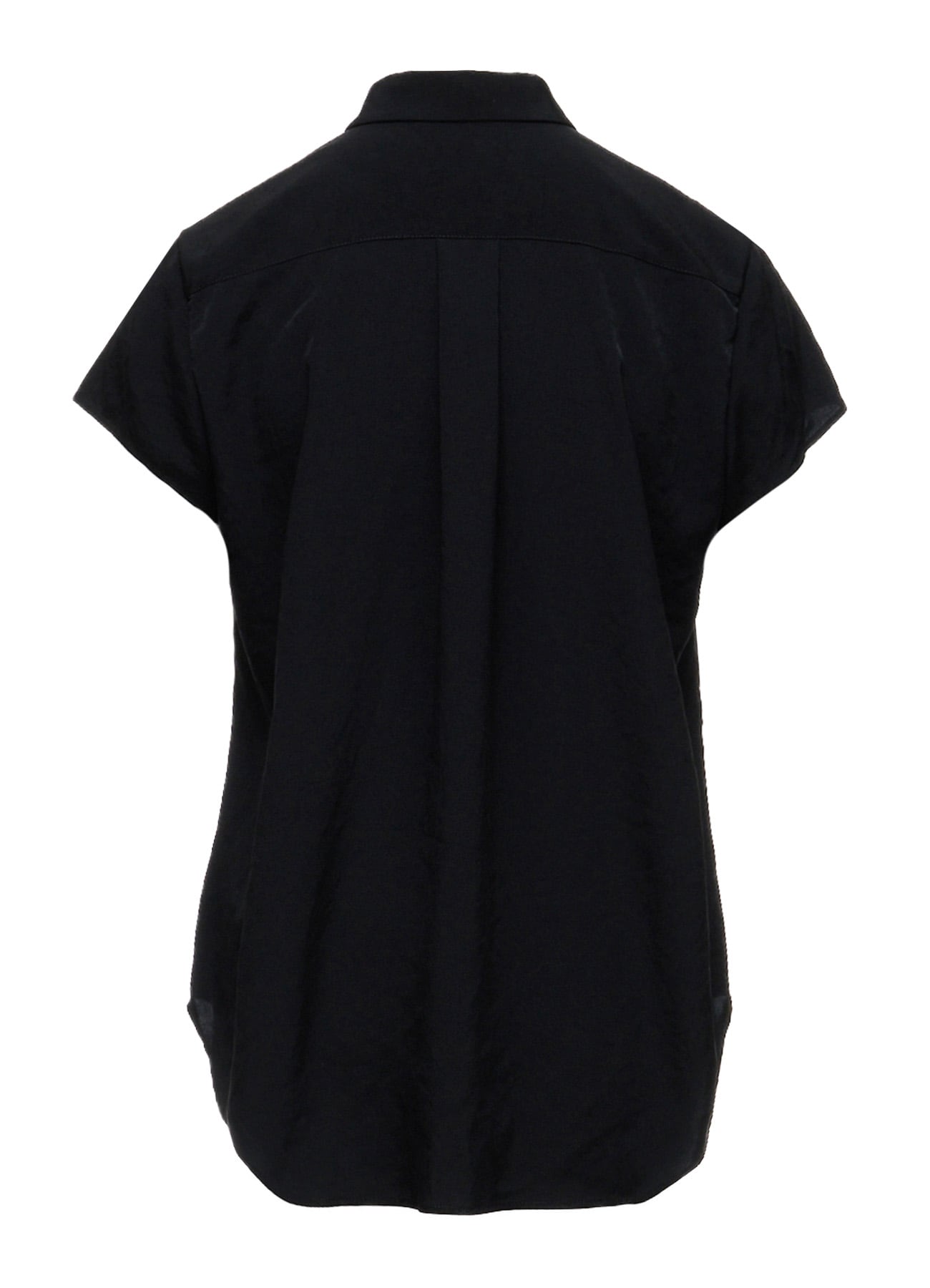 Y's OCCASION - TA/PE CREPE DE CHINE SHORT-SLEEVE BLOUSE