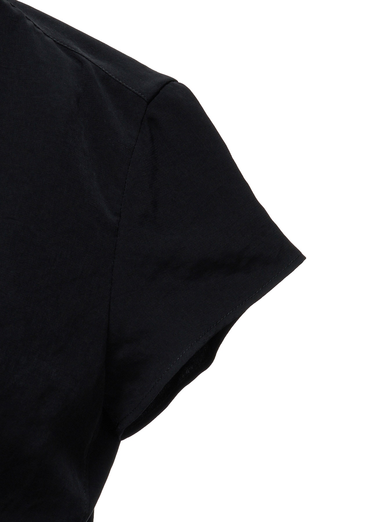 Y's OCCASION - TA/PE CREPE DE CHINE SHORT-SLEEVE BLOUSE