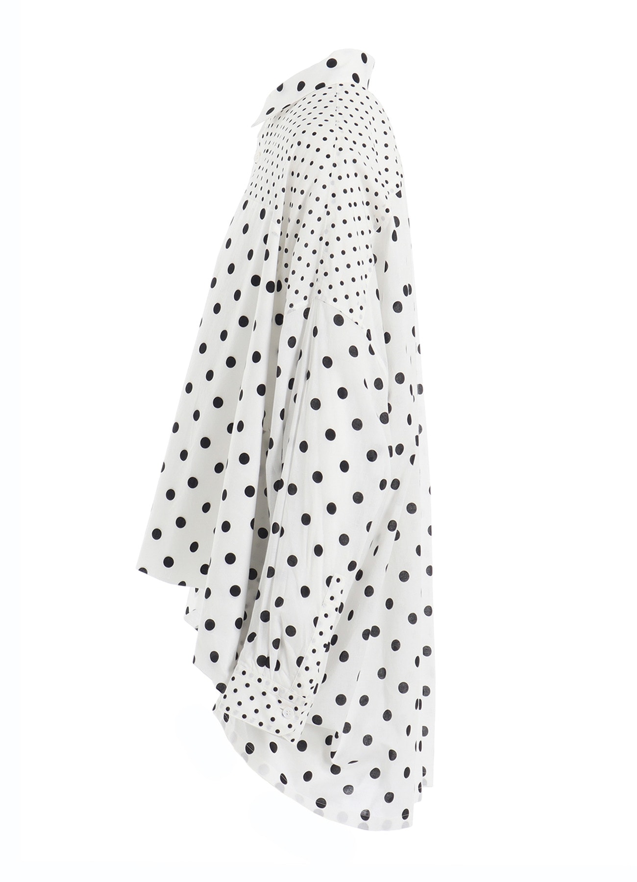 60/- COTTON LAWN DOT PRINT LONG SLEEVE BLOUSE