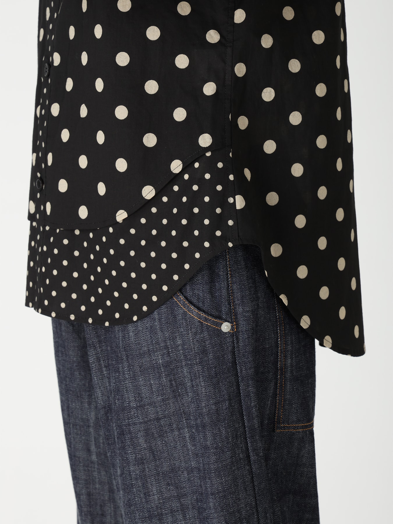 60/- COTTON LAWN DOT PRINT HALF SLEEVE BLOUSE
