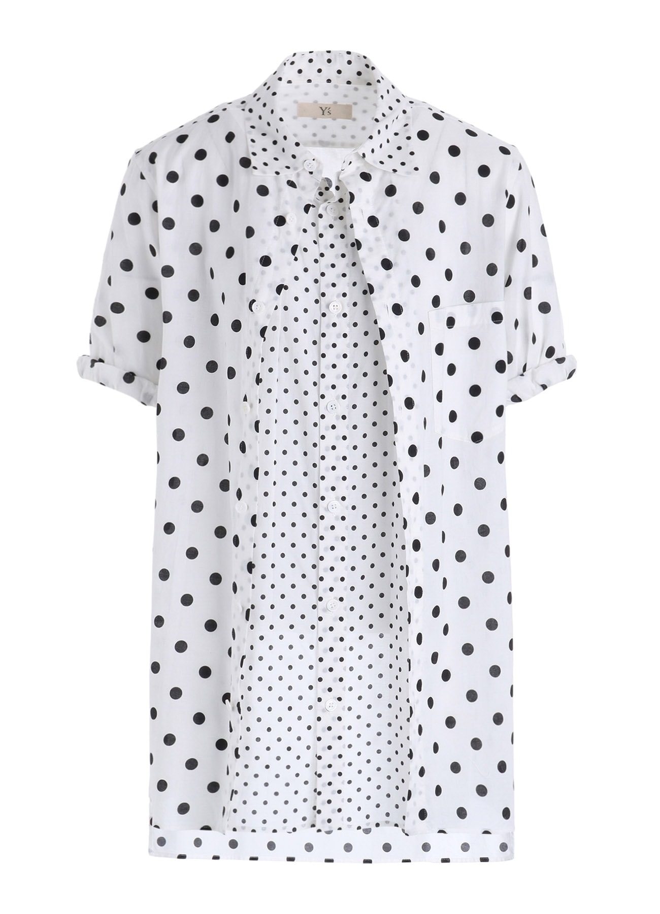 60/- COTTON LAWN DOT PRINT FRONT TUCKED BLOUSE
