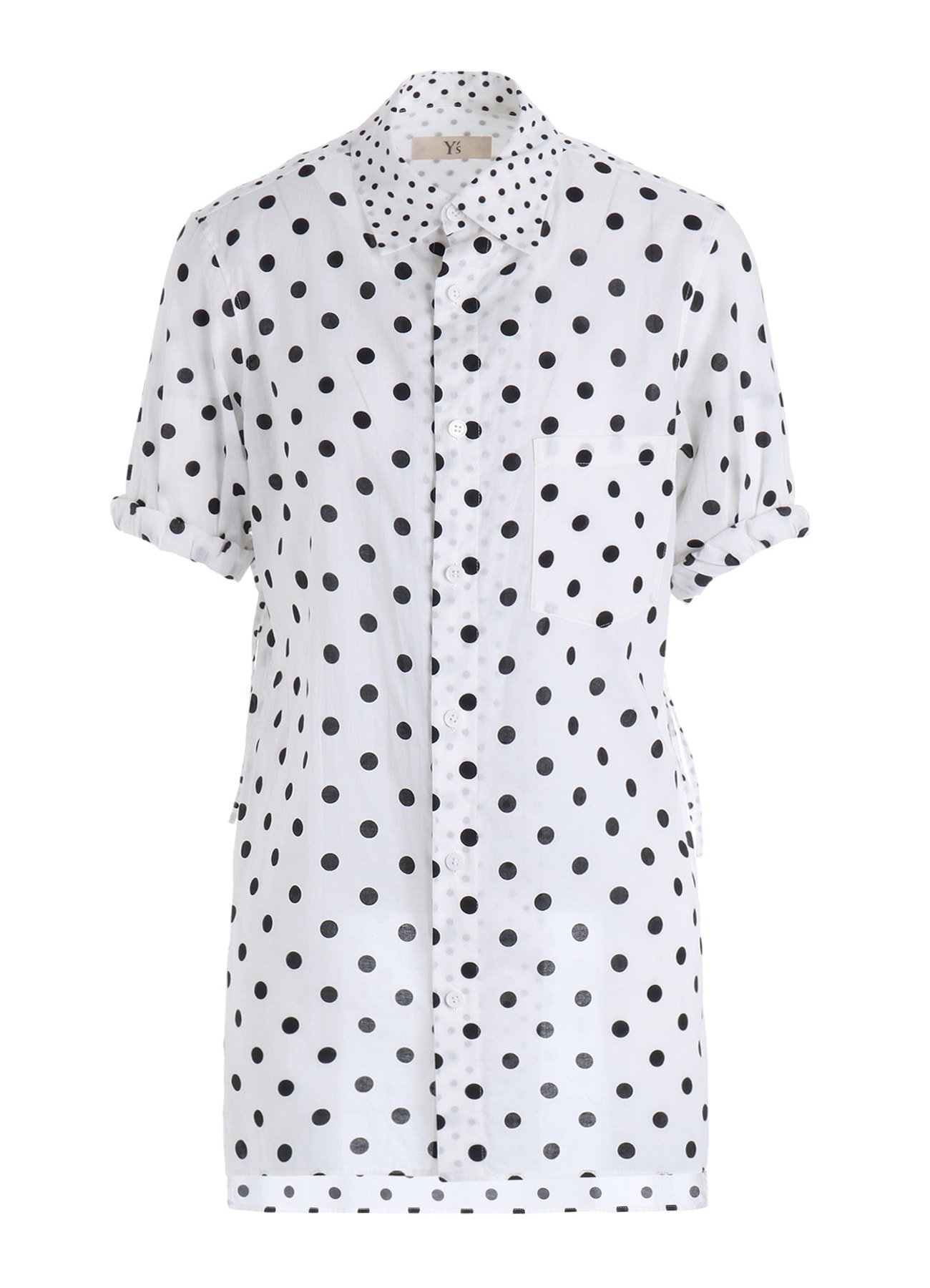 60/- COTTON LAWN DOT PRINT FRONT TUCKED BLOUSE