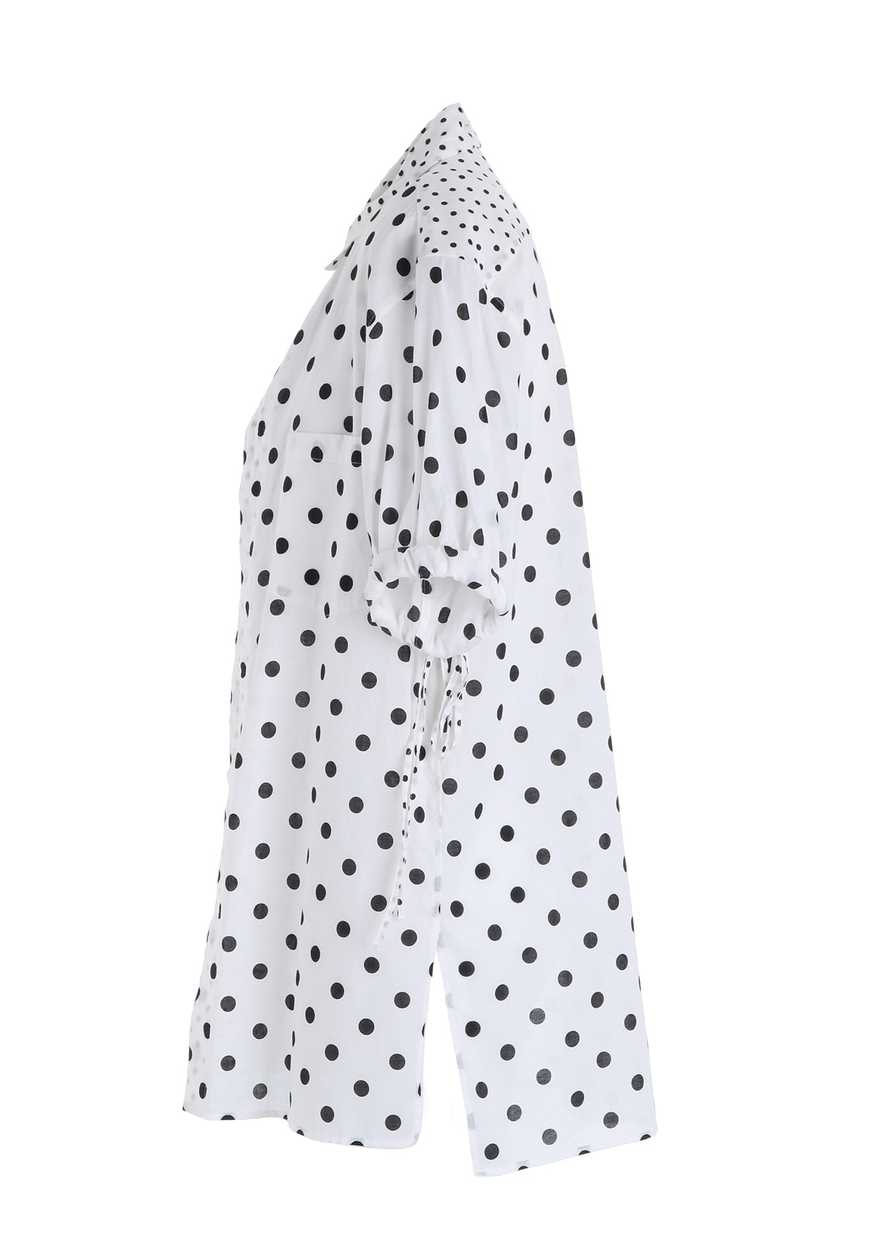 60/- COTTON LAWN DOT PRINT FRONT TUCKED BLOUSE
