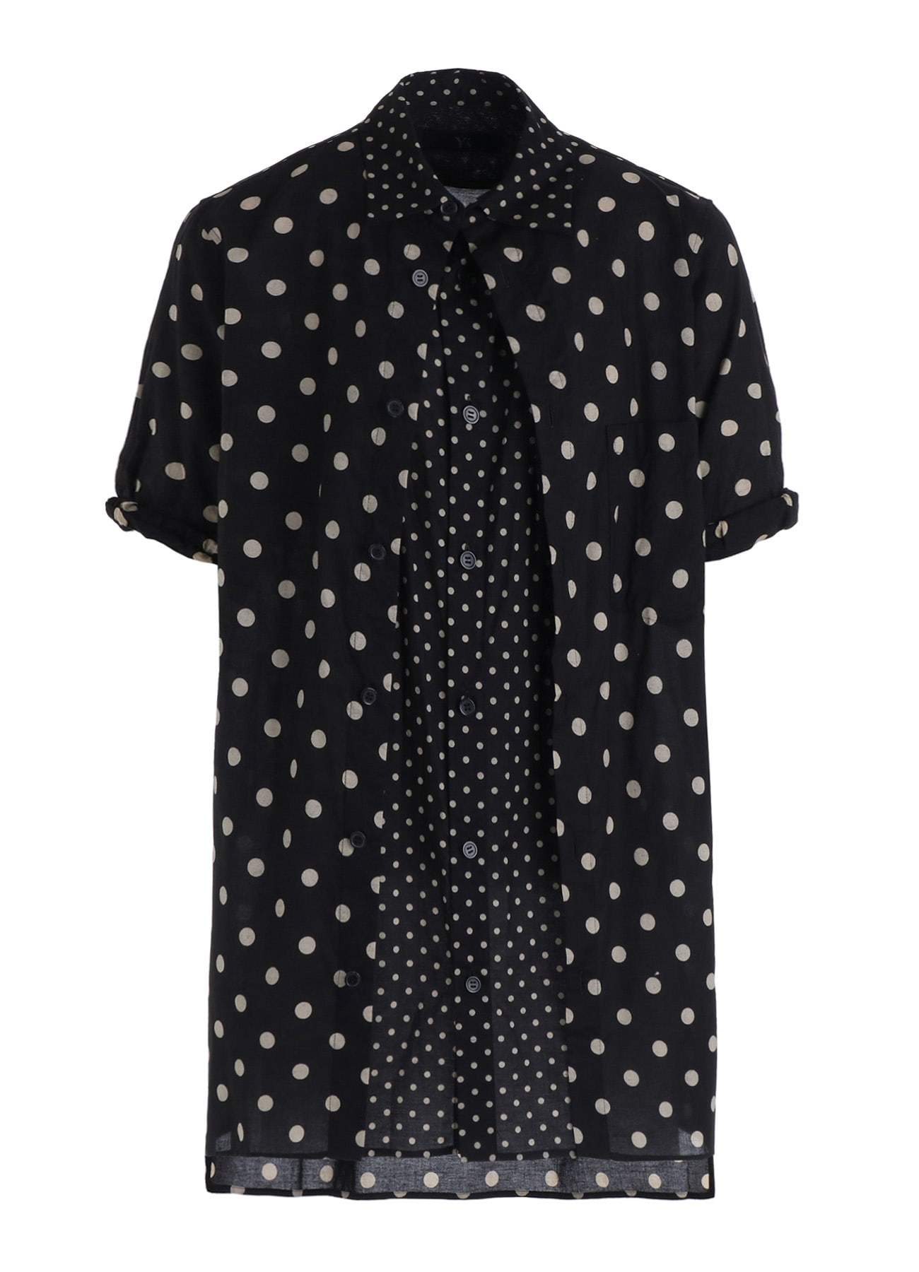 60/- COTTON LAWN DOT PRINT FRONT TUCKED BLOUSE