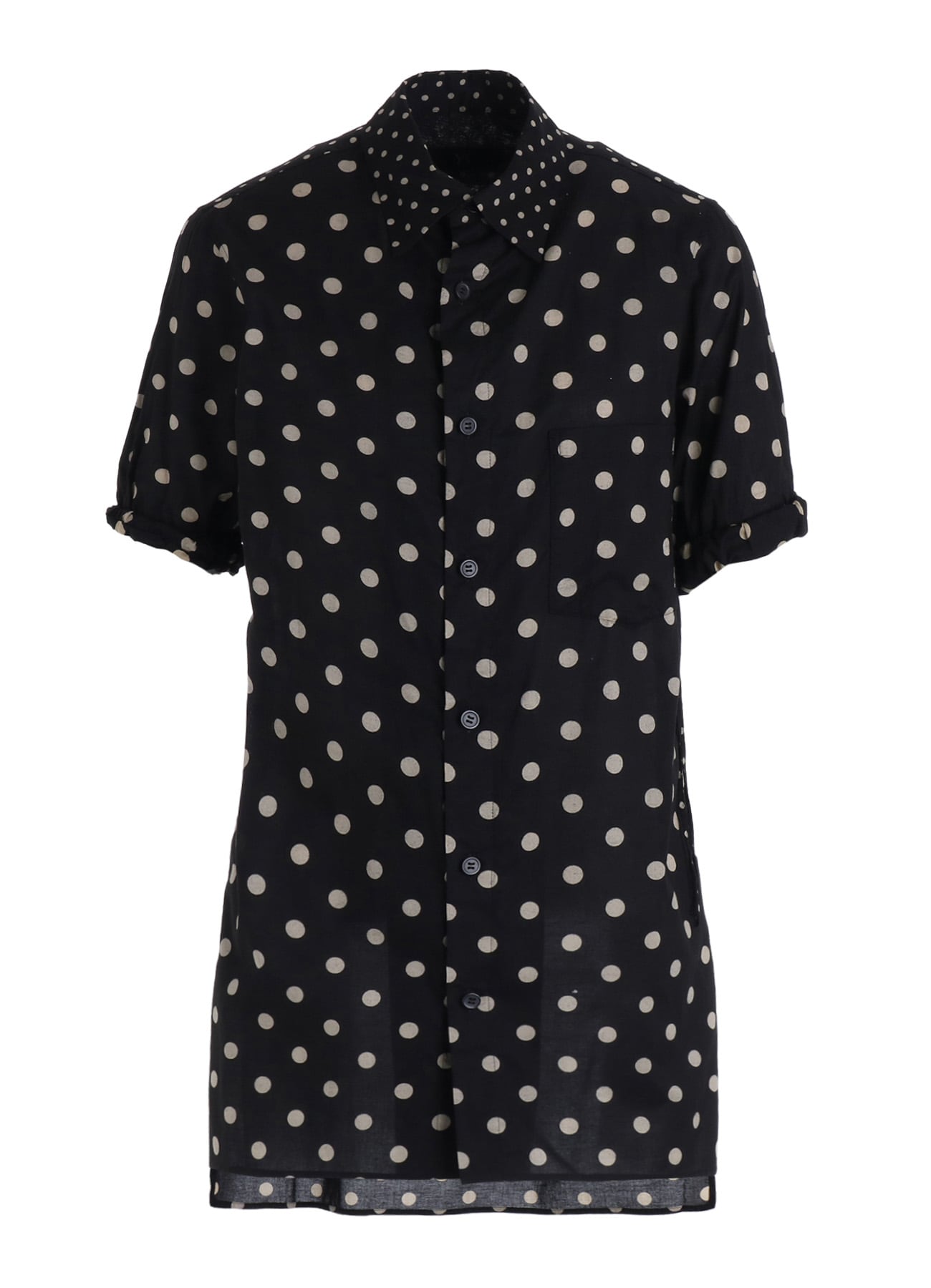 60/- COTTON LAWN DOT PRINT FRONT TUCKED BLOUSE