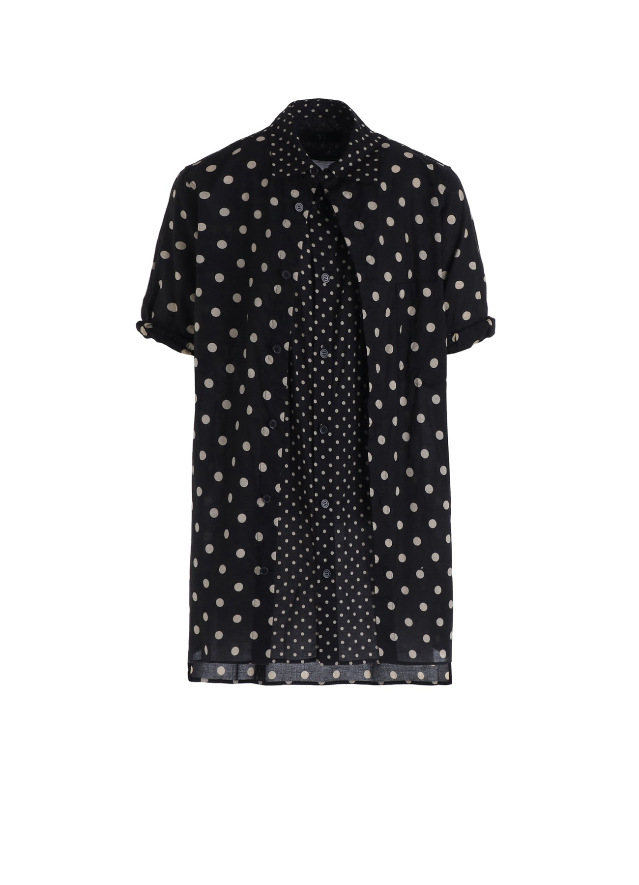 60/- COTTON LAWN DOT PRINT FRONT TUCKED BLOUSE