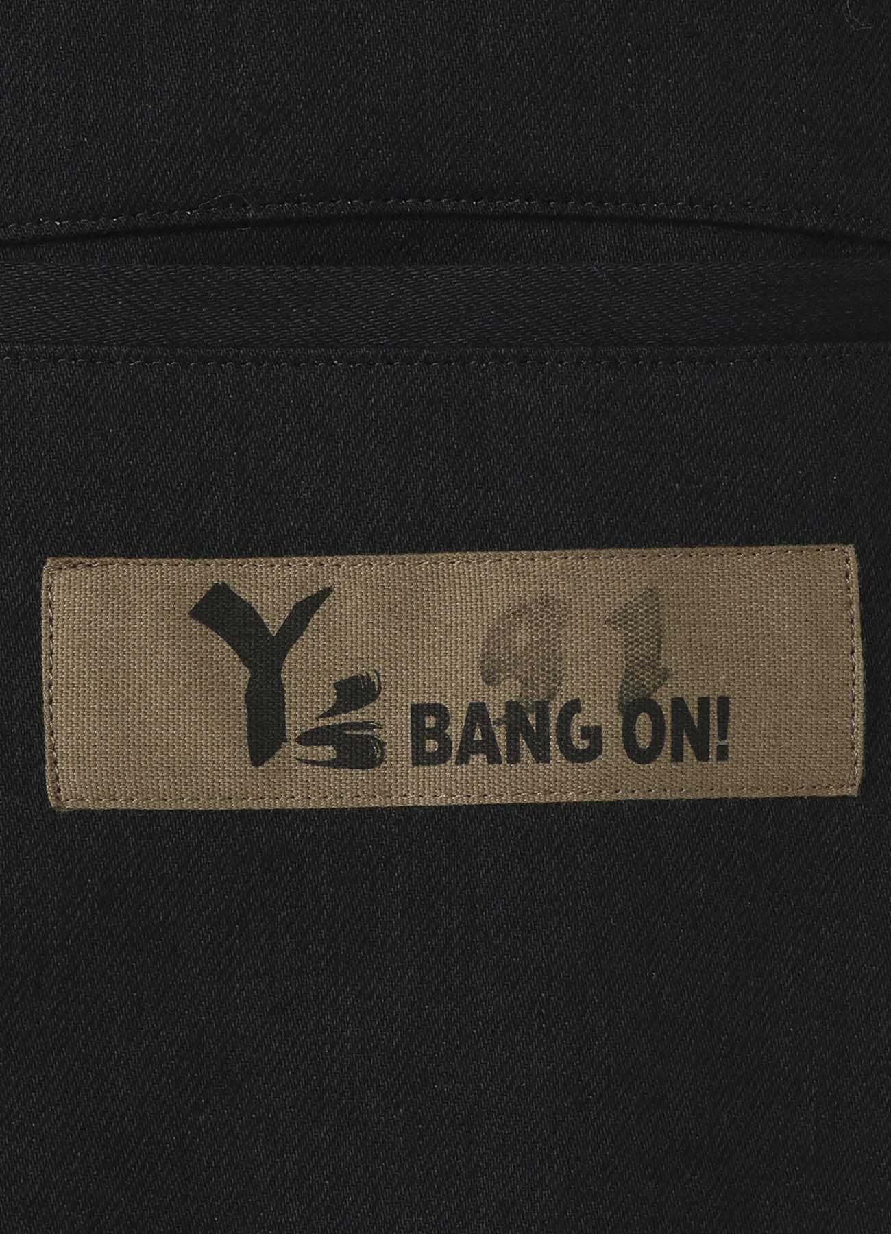 Y's BANG ON!No.91 Military Long-Coat Black denim