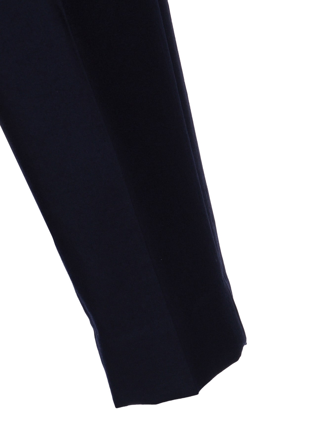 Y's OCCASION - WOOL GABARDINE CENTER-CRESE PANTS