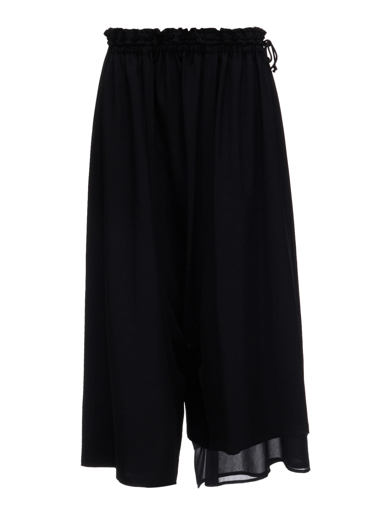 TA/PE CREPE DE CHINE ASYMMETRIC PANTS