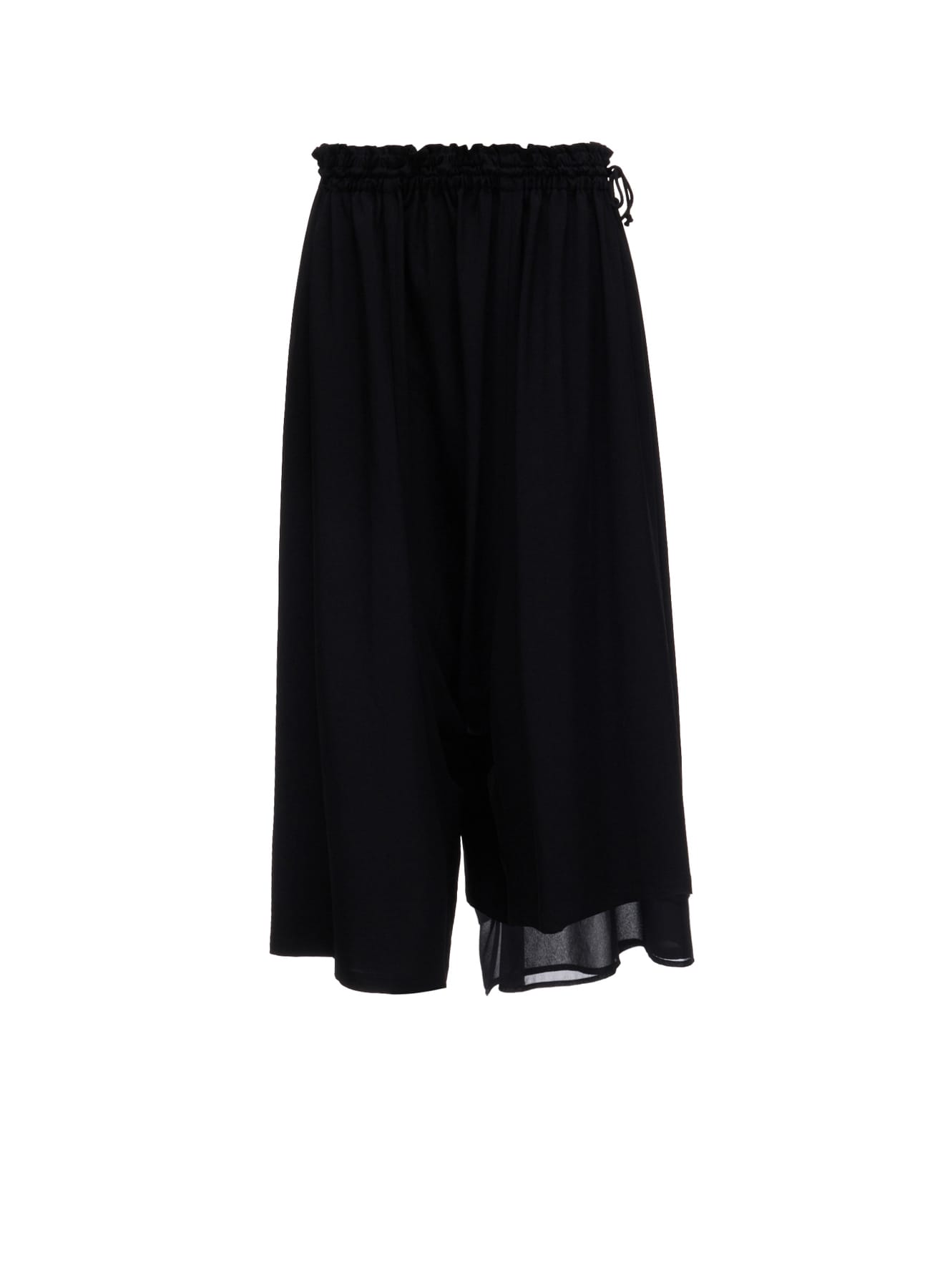 TA/PE CREPE DE CHINE ASYMMETRIC PANTS