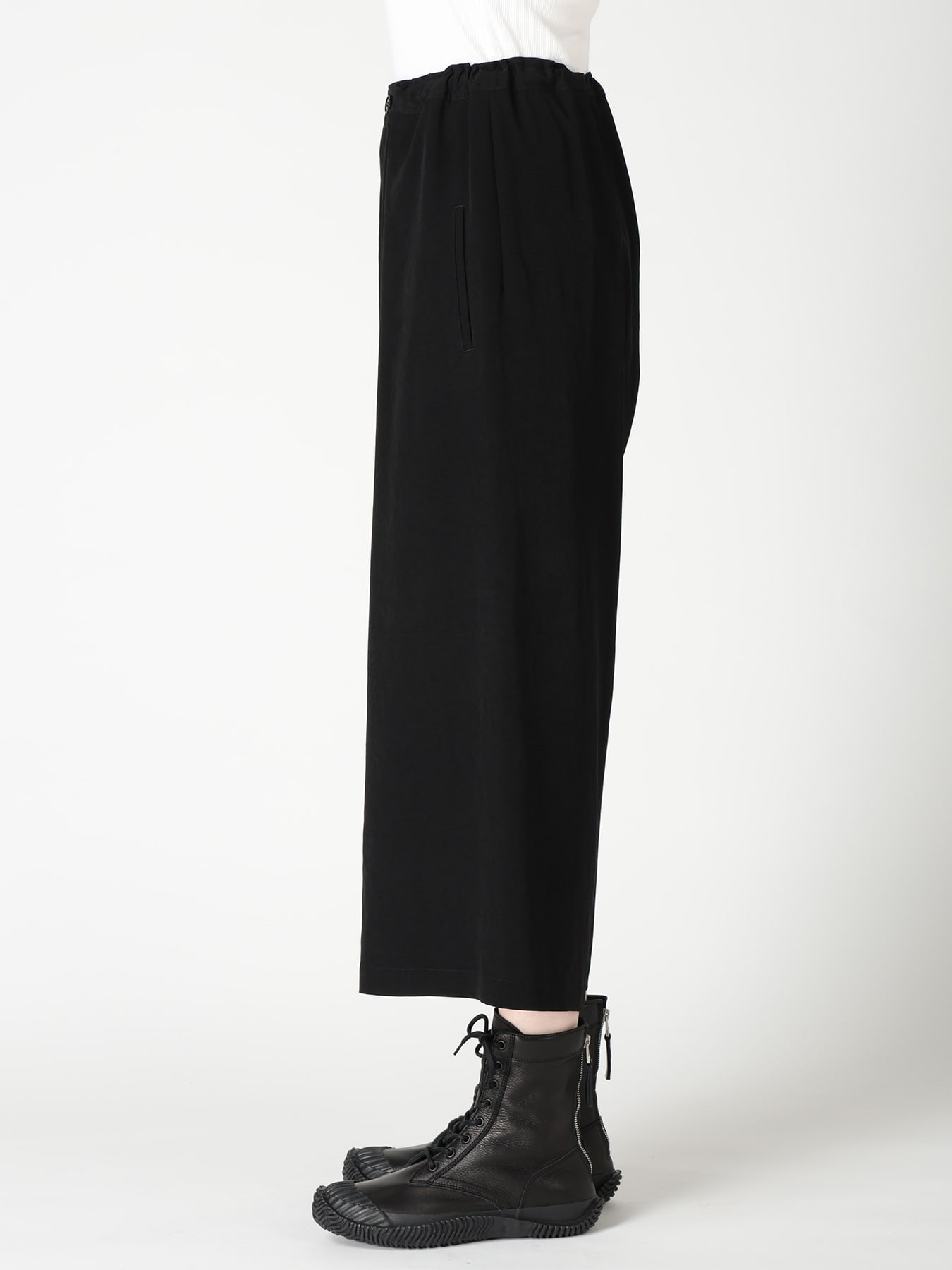 TA/PE CREPE DE CHINE FRONT TUCK PANTS