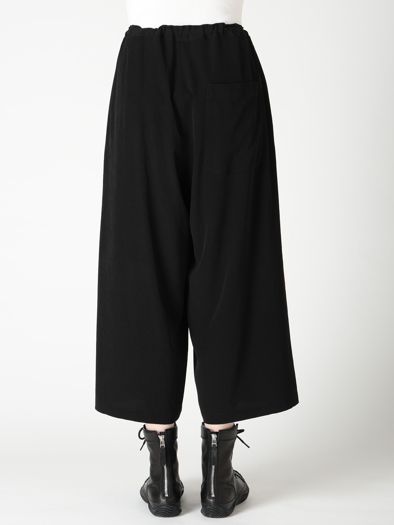 TA/PE CREPE DE CHINE FRONT TUCK PANTS