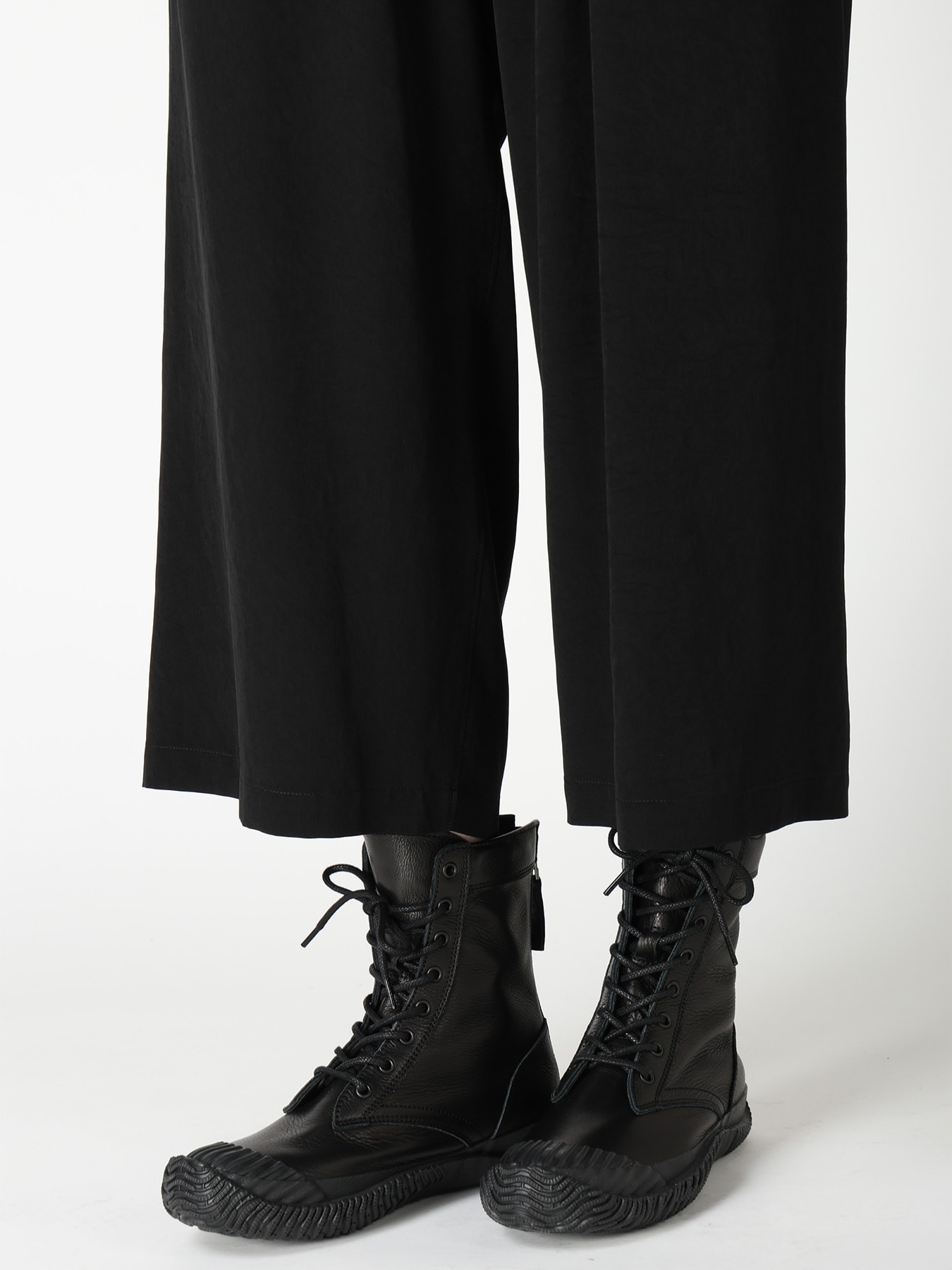 TA/PE CREPE DE CHINE FRONT TUCK PANTS