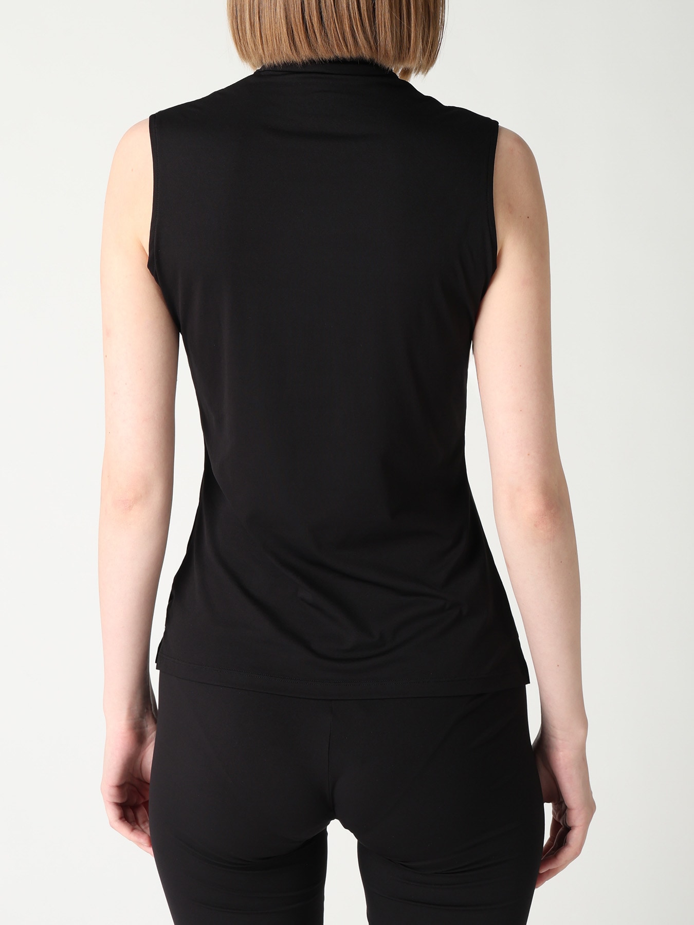 UNDER Y's - STRETCH JERSEY HIGH NECK TANKTOP