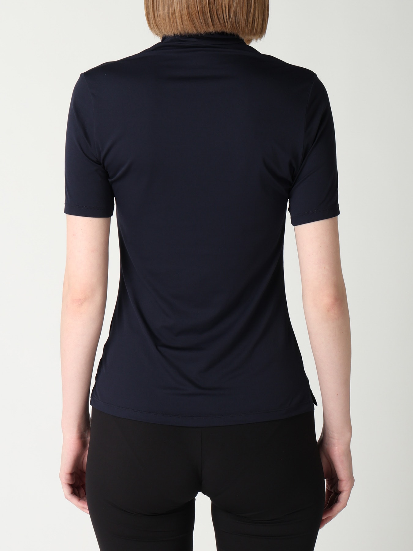 UNDER Y's - STRETCH JERSEY S/S HIGH NECK T-SHIRT