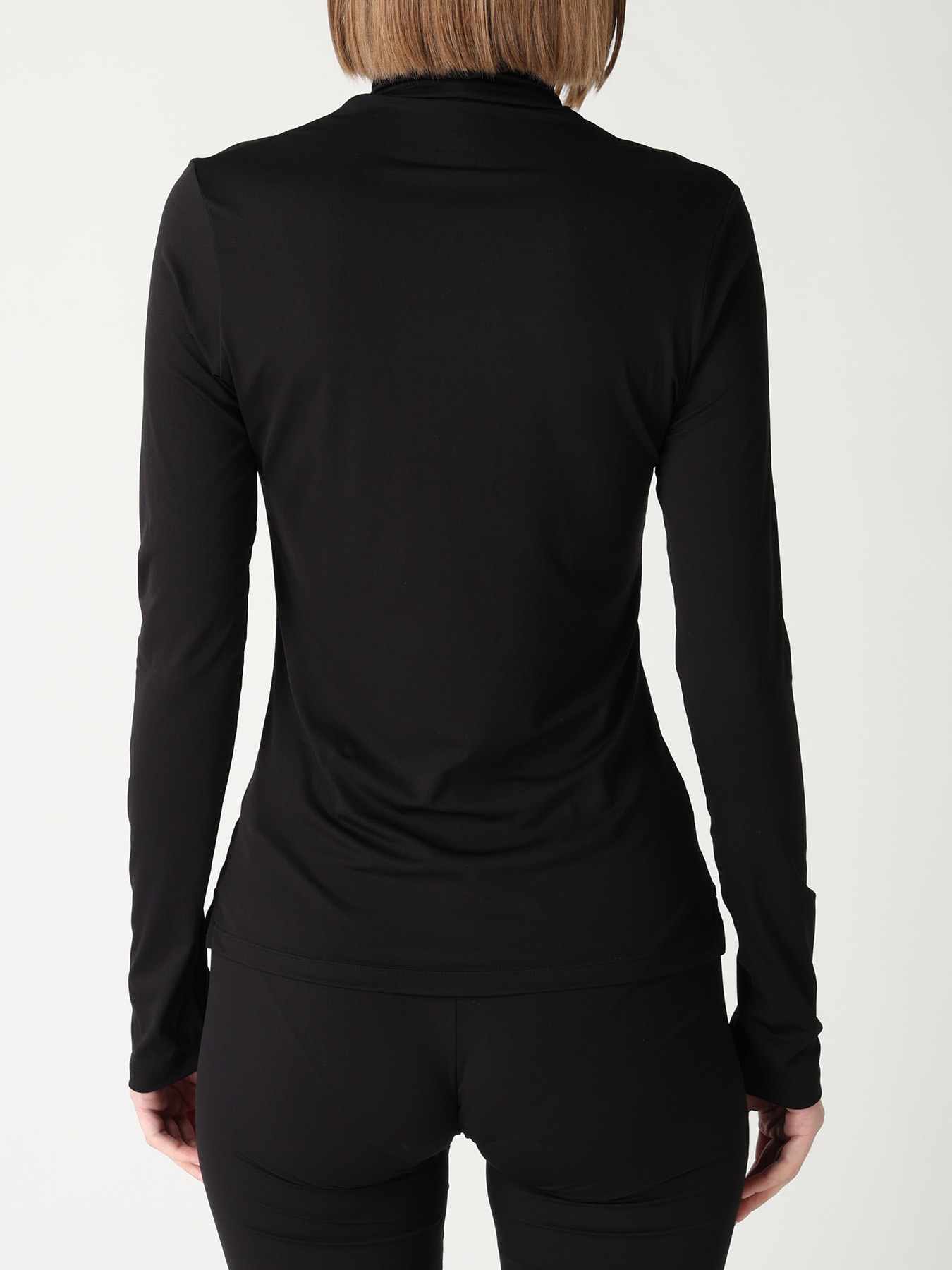 UNDER Y's - STRETCH JERSEY L/S HIGH NECK T-SHIRT