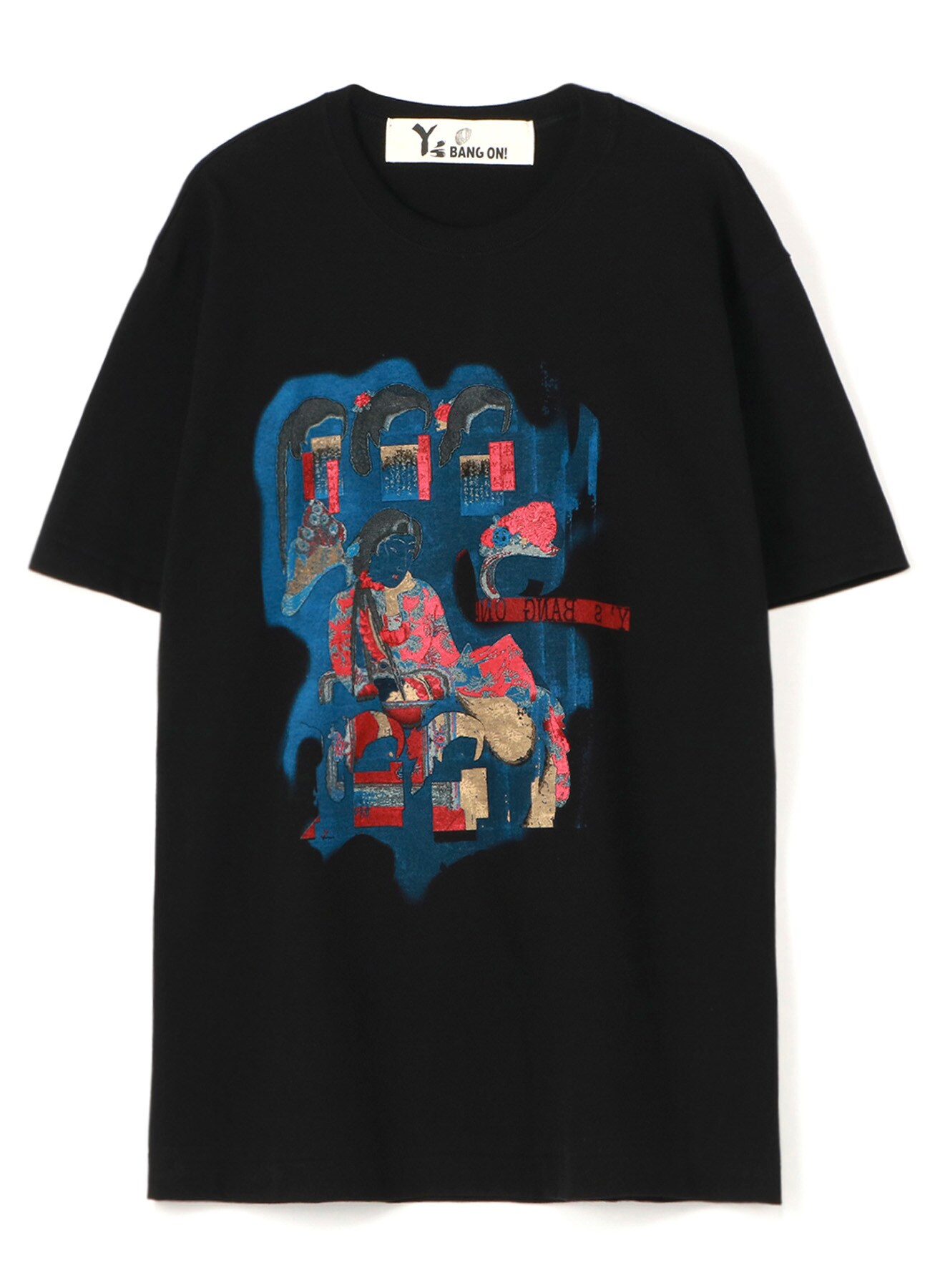 Y S Bang On 錦絵 髪型 T Shirts B Free Size Black Y S Bang On The Shop Yohji Yamamoto