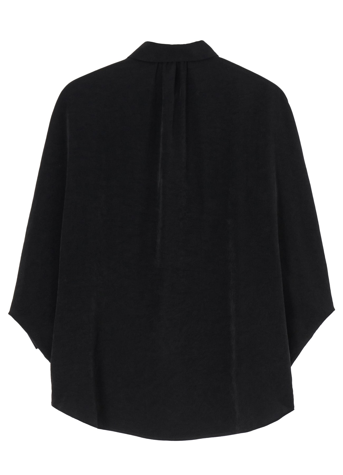 CREPE de CHINE HALF SLEEVE CAPE BLOUSE