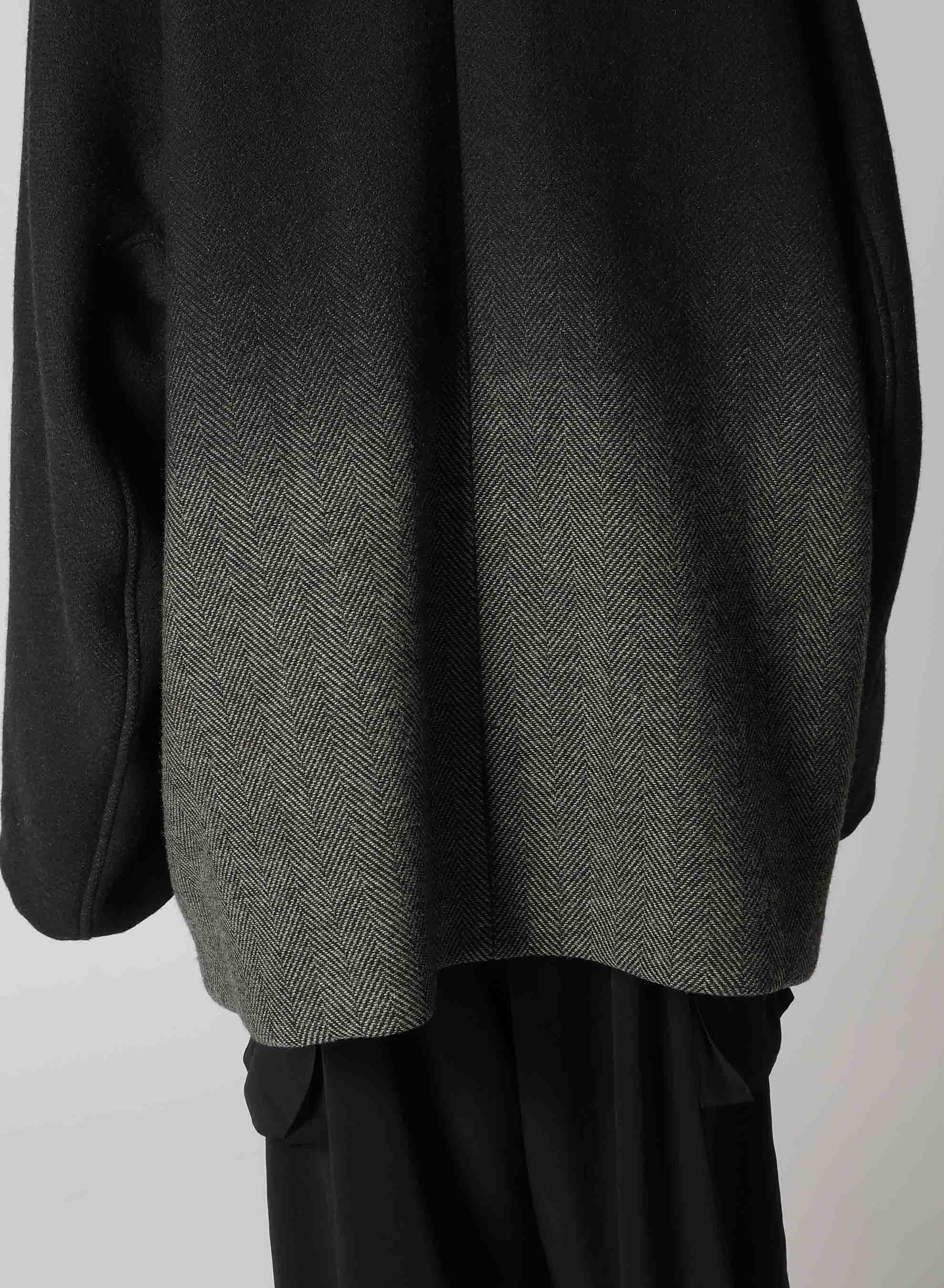 【9/20 12:00 Release】WOOL HERRINGBONE GRADATION SHORT COAT