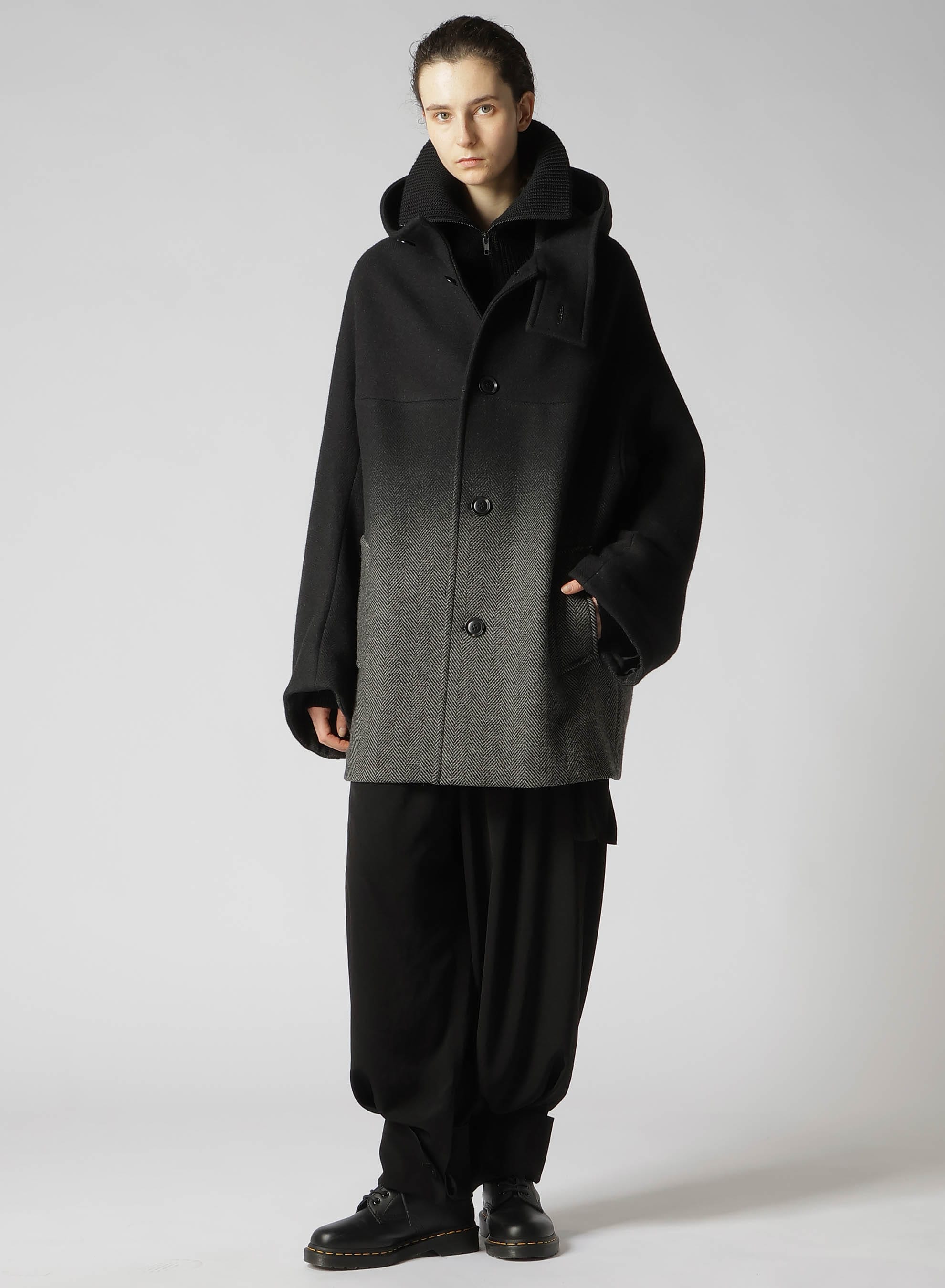 【9/20 12:00 Release】WOOL HERRINGBONE GRADATION SHORT COAT