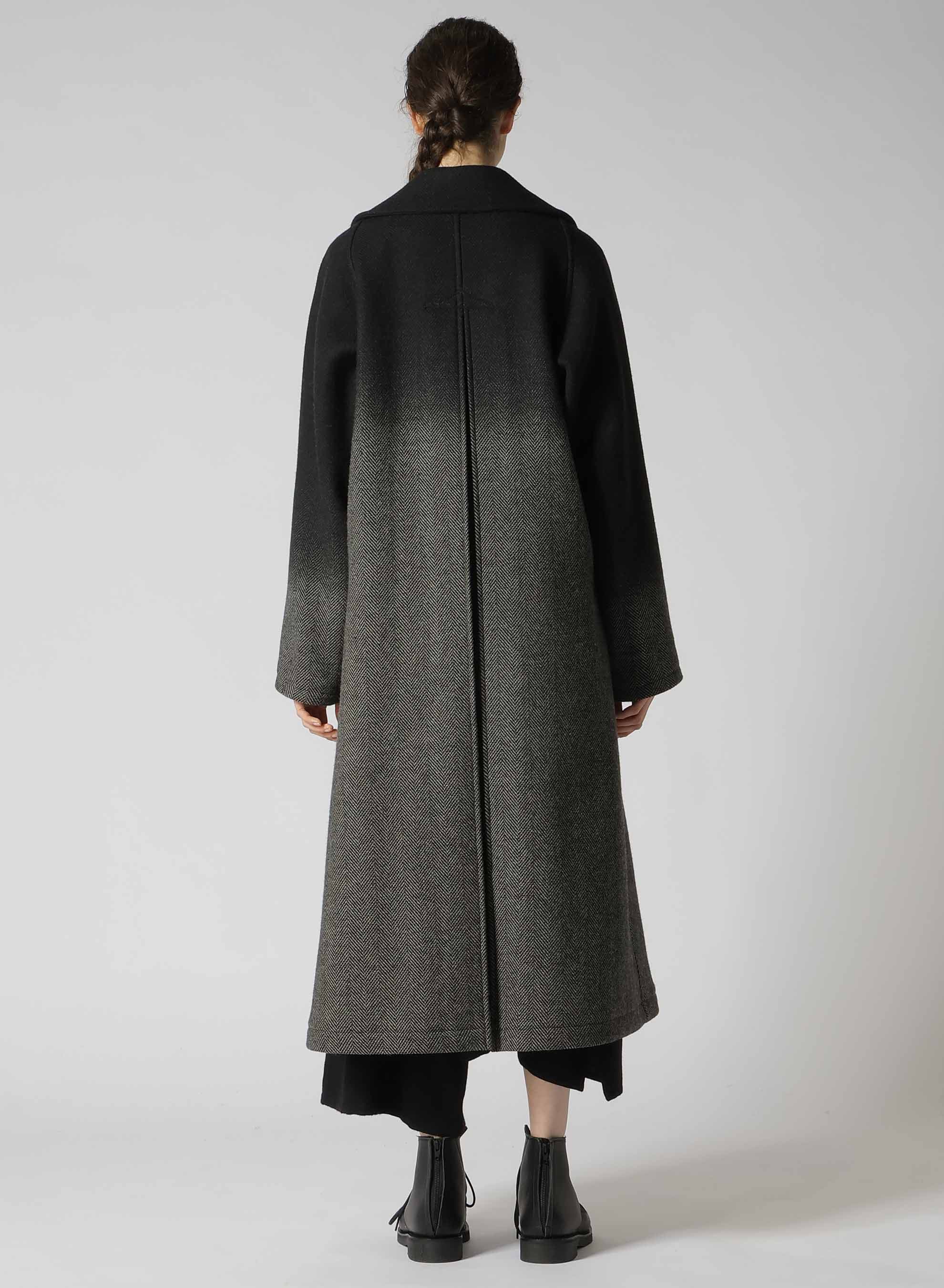 【9/20 12:00 Release】WOOL HERRINGBONE GRADATION LONG COAT