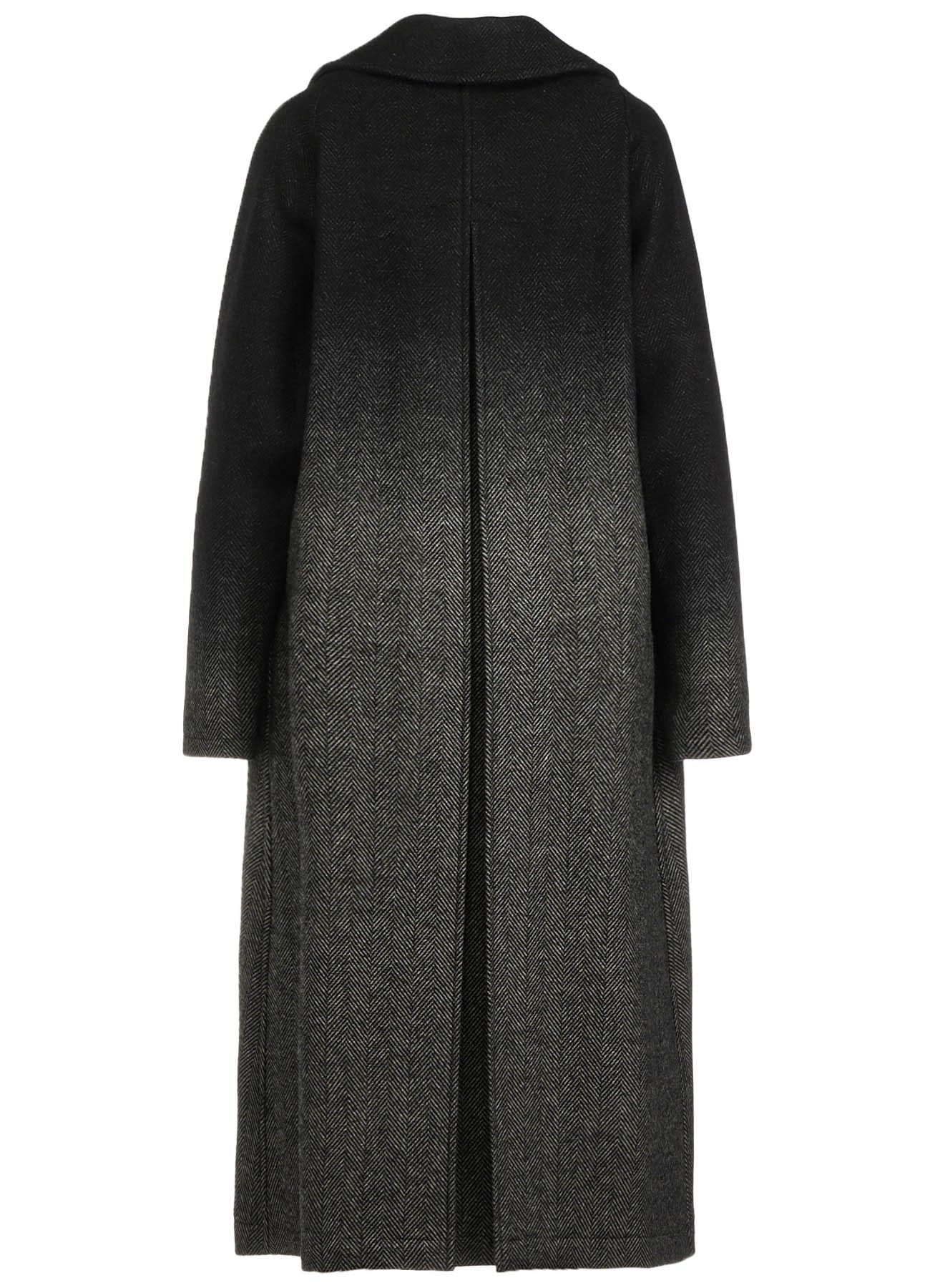 【9/20 12:00 Release】WOOL HERRINGBONE GRADATION LONG COAT