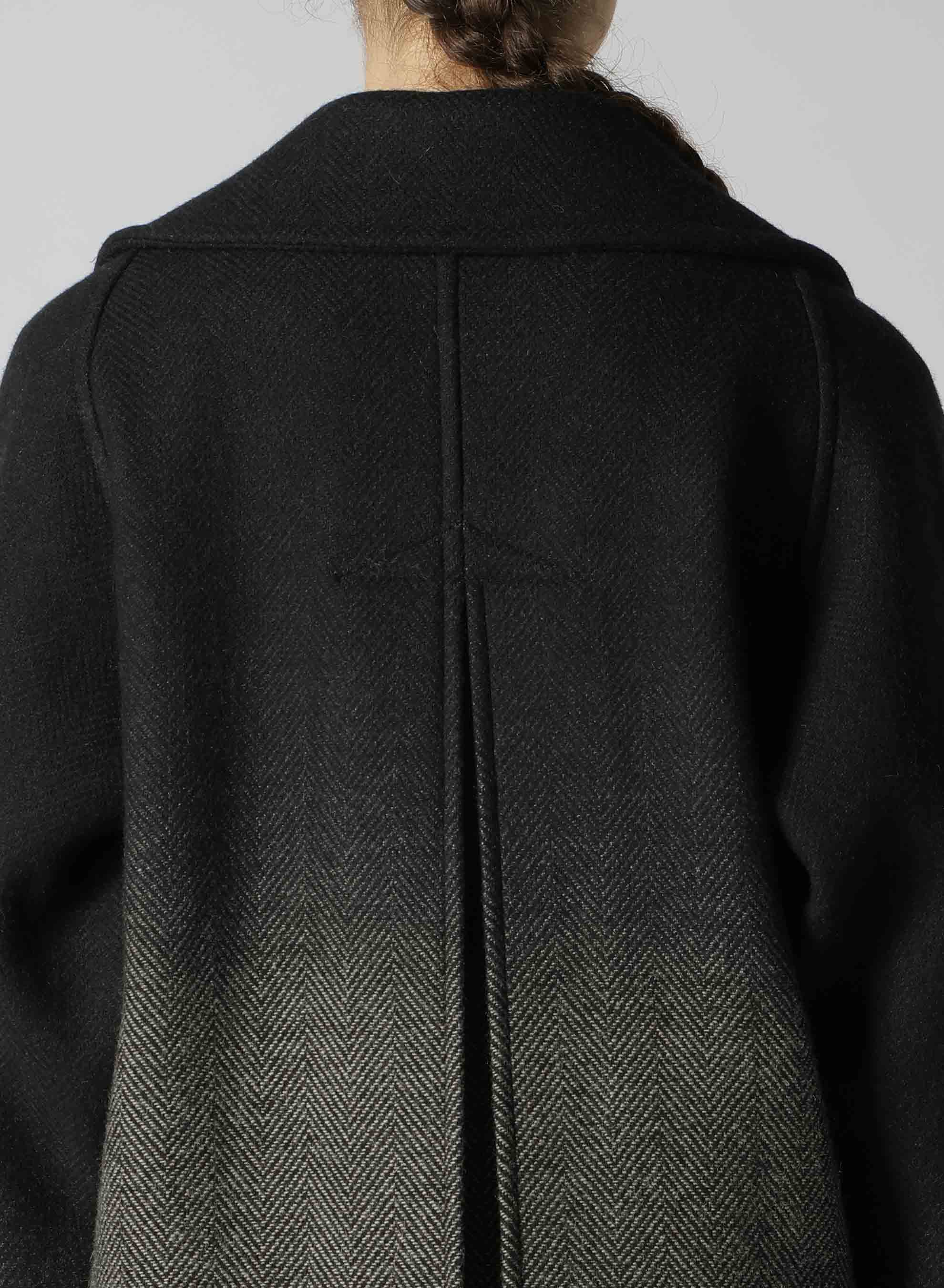 【9/20 12:00 Release】WOOL HERRINGBONE GRADATION LONG COAT