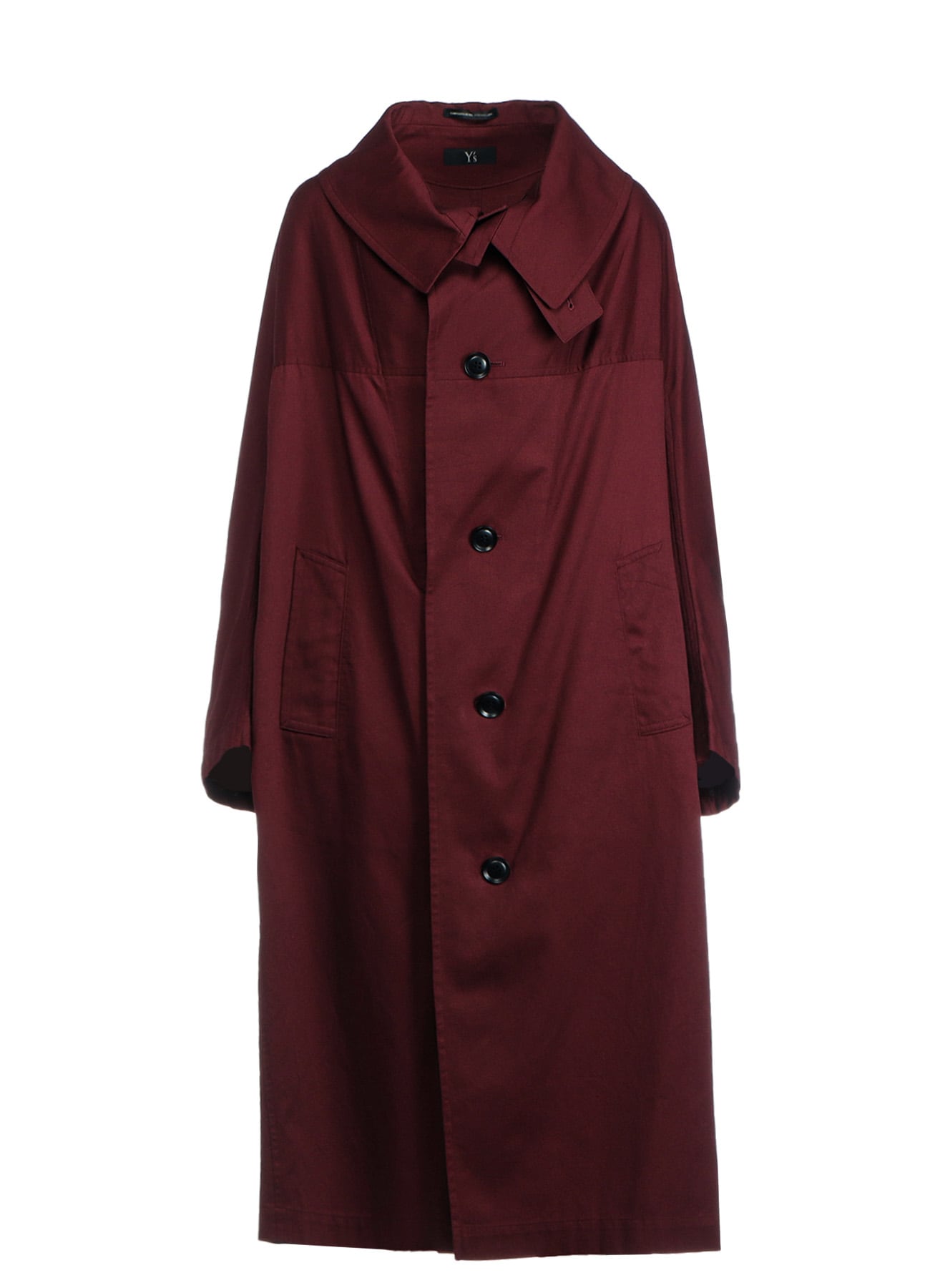 【8/9 12:00 Release】[Y's BORN PRODUCT] COTTON TWILL LONG CAPE COAT