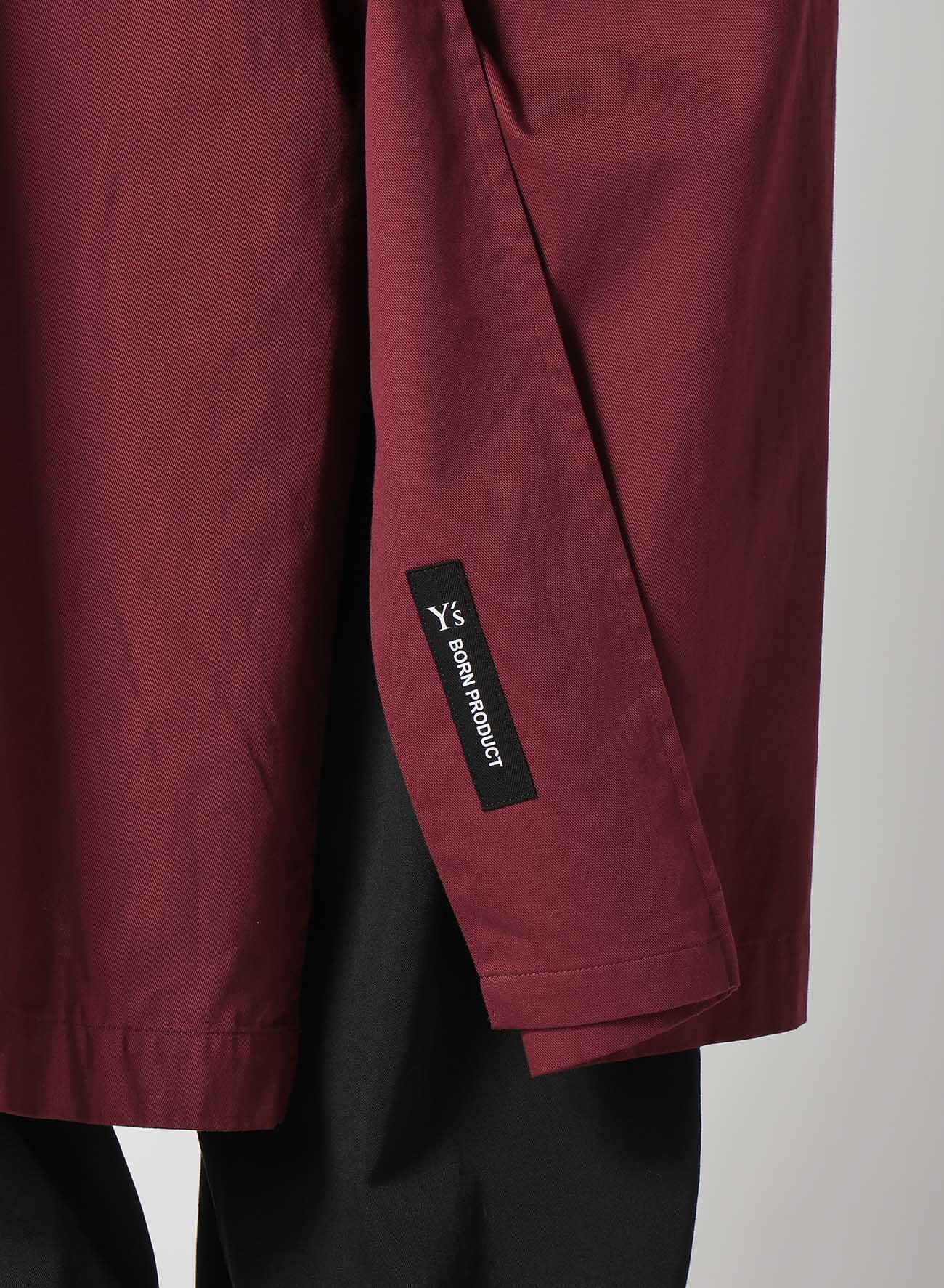 【8/9 12:00 Release】[Y's BORN PRODUCT] COTTON TWILL LONG CAPE COAT