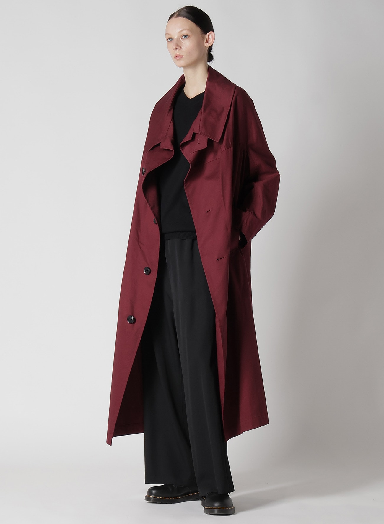 【8/9 12:00 Release】[Y's BORN PRODUCT] COTTON TWILL LONG CAPE COAT