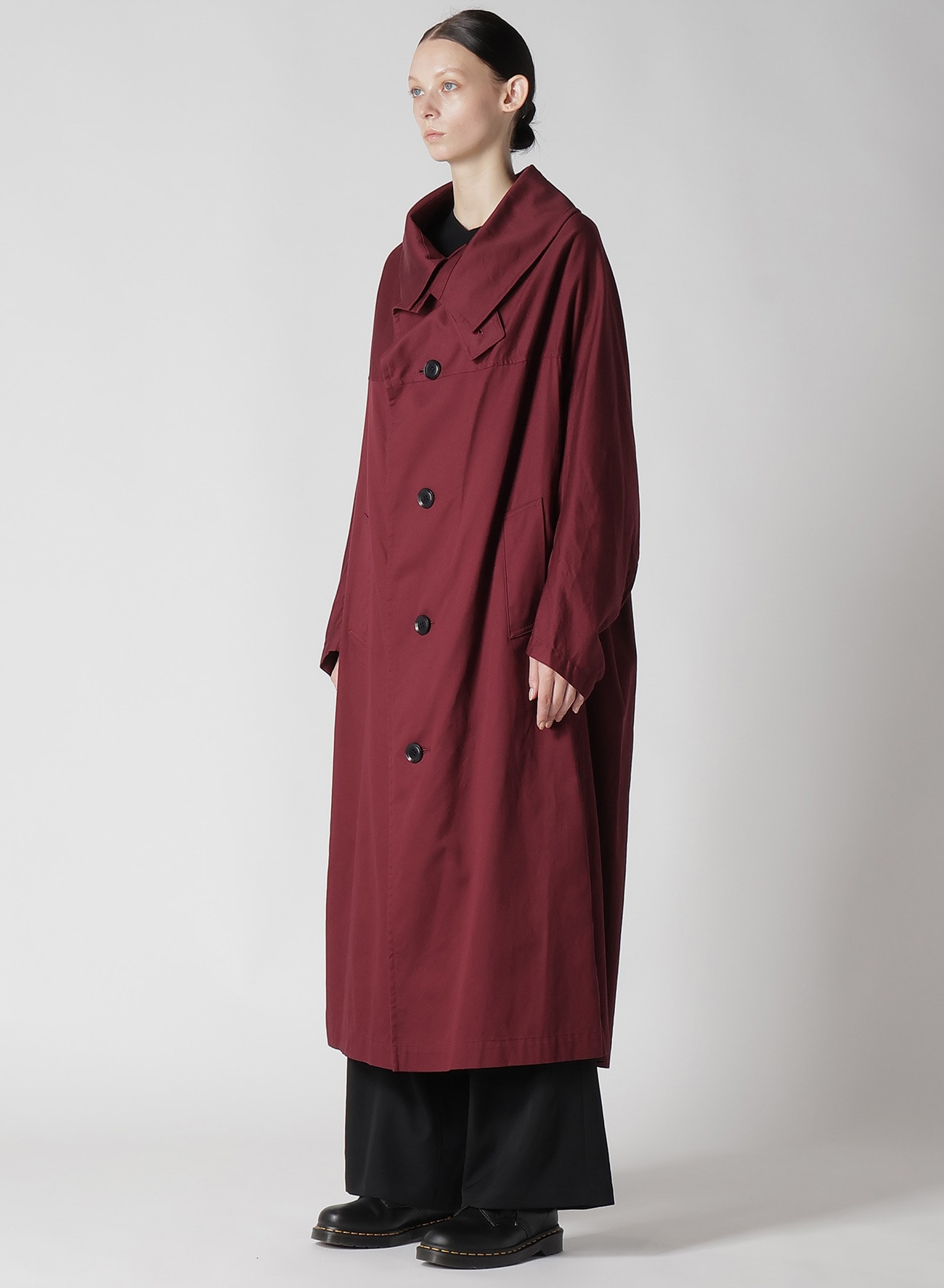 【8/9 12:00 Release】[Y's BORN PRODUCT] COTTON TWILL LONG CAPE COAT