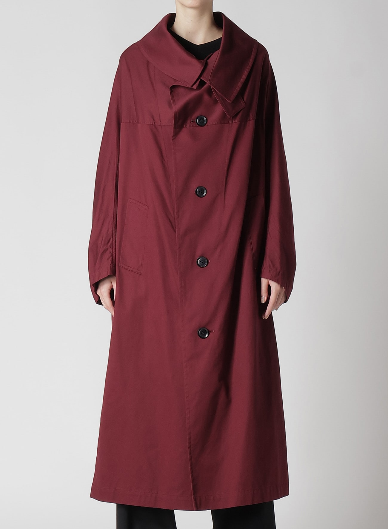 【8/9 12:00 Release】[Y's BORN PRODUCT] COTTON TWILL LONG CAPE COAT