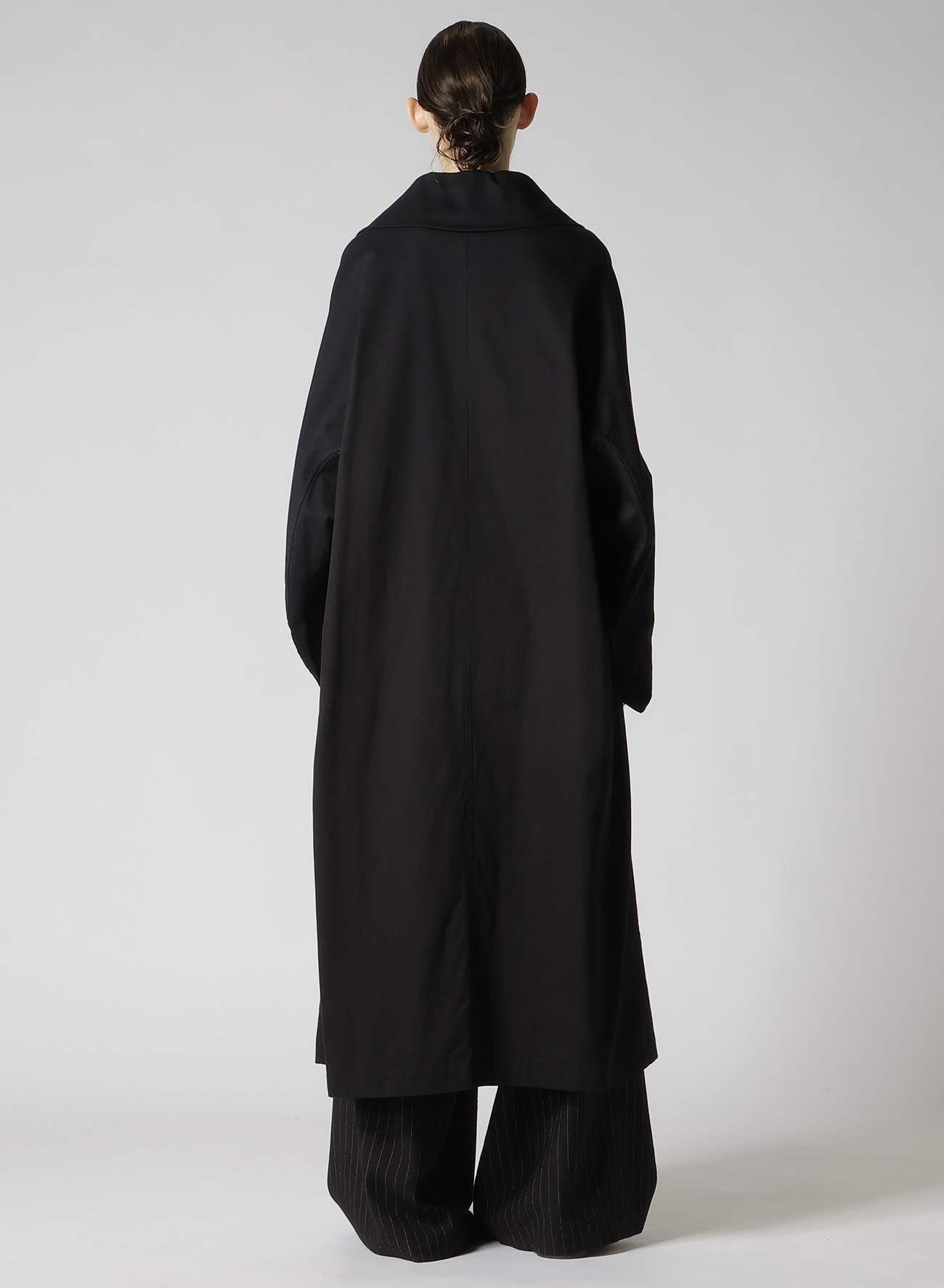 Y's BORN PRODUCT] COTTON TWILL LONG CAPE COAT(XS Black): Y's｜THE SHOP YOHJI  YAMAMOTO