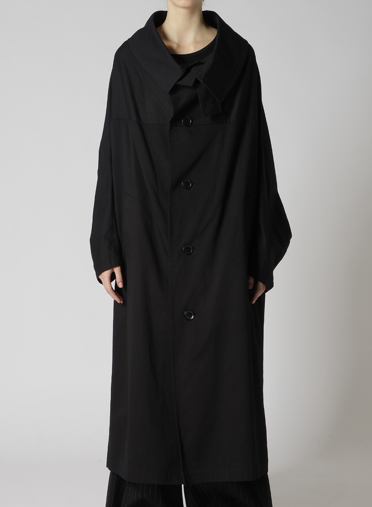 【8/9 12:00 Release】[Y's BORN PRODUCT] COTTON TWILL LONG CAPE COAT