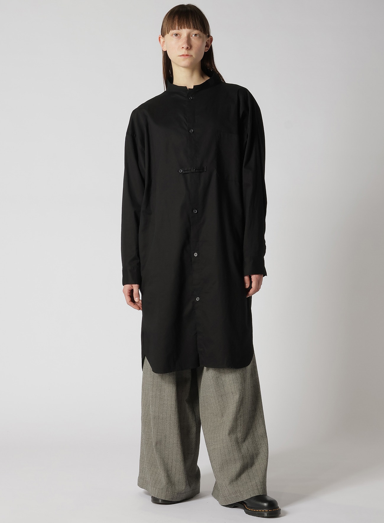 [Y's BORN PRODUCT] THIN COTTON TWILL SHIRT DRESS