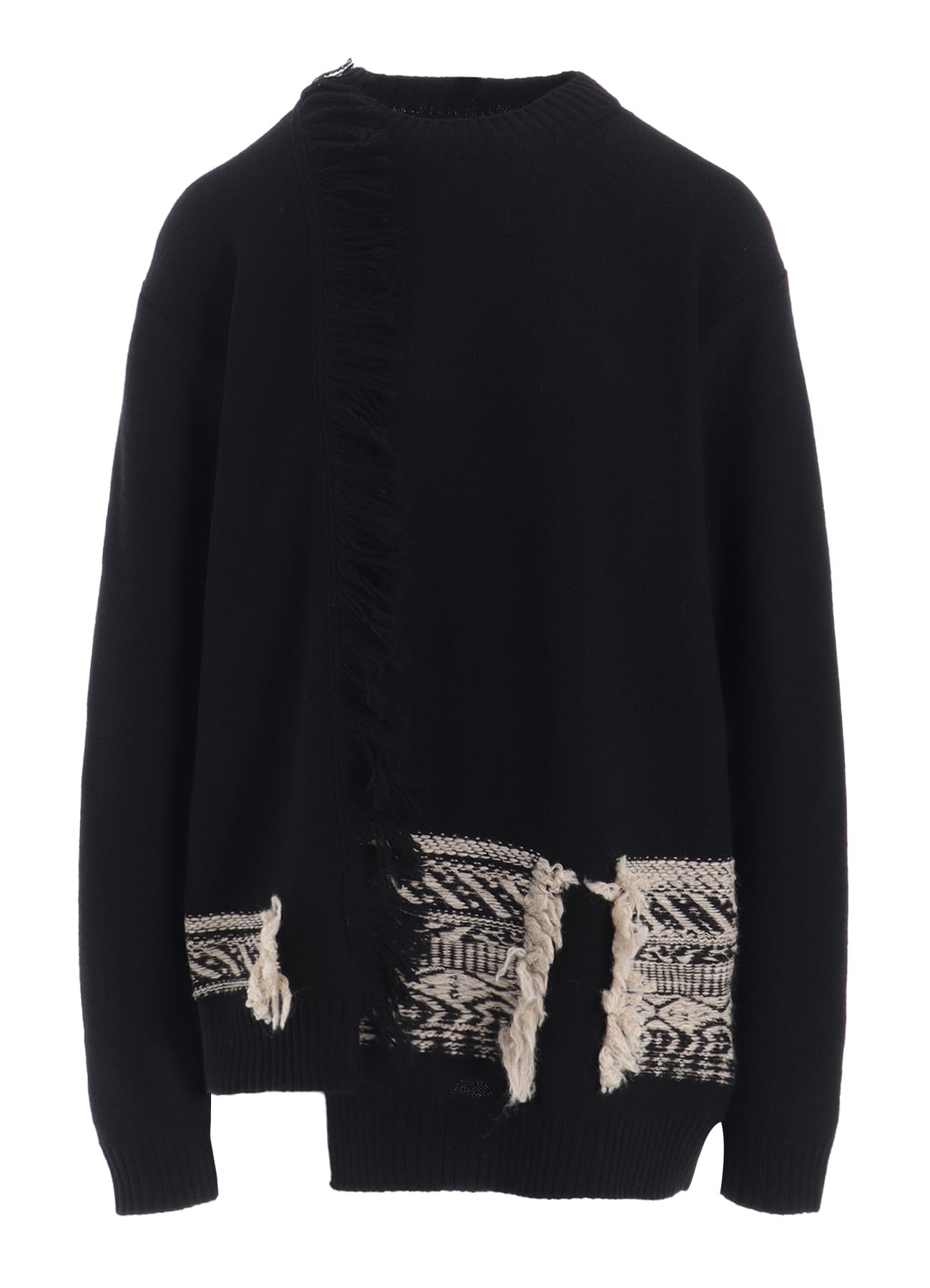 WOOL BLEND JACQUARD PULLOVER