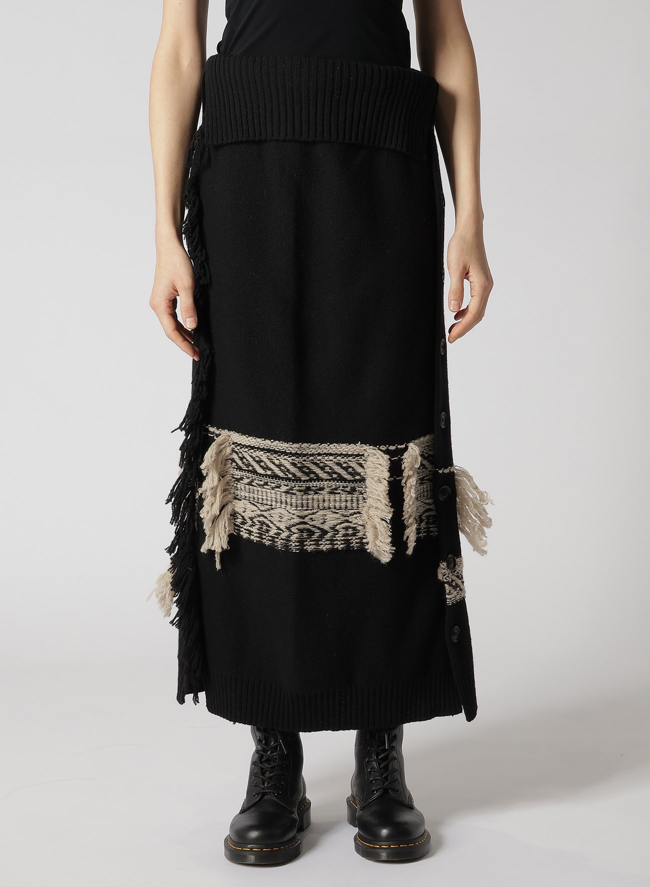 【10/18 12:00 Release】WOOL BLEND JACQUARD SKIRT