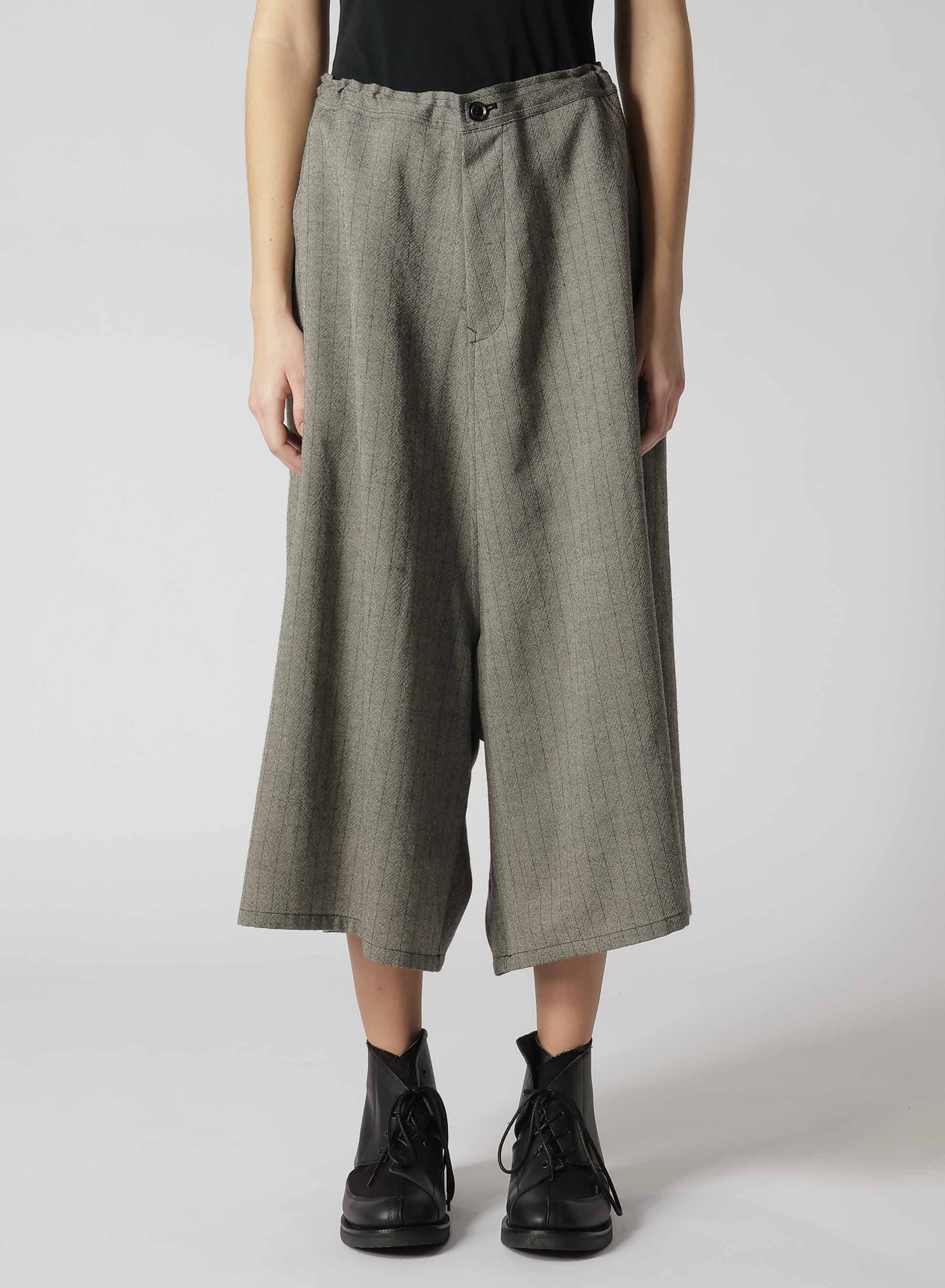 WOOL STRIPE SAROUEL PANTS