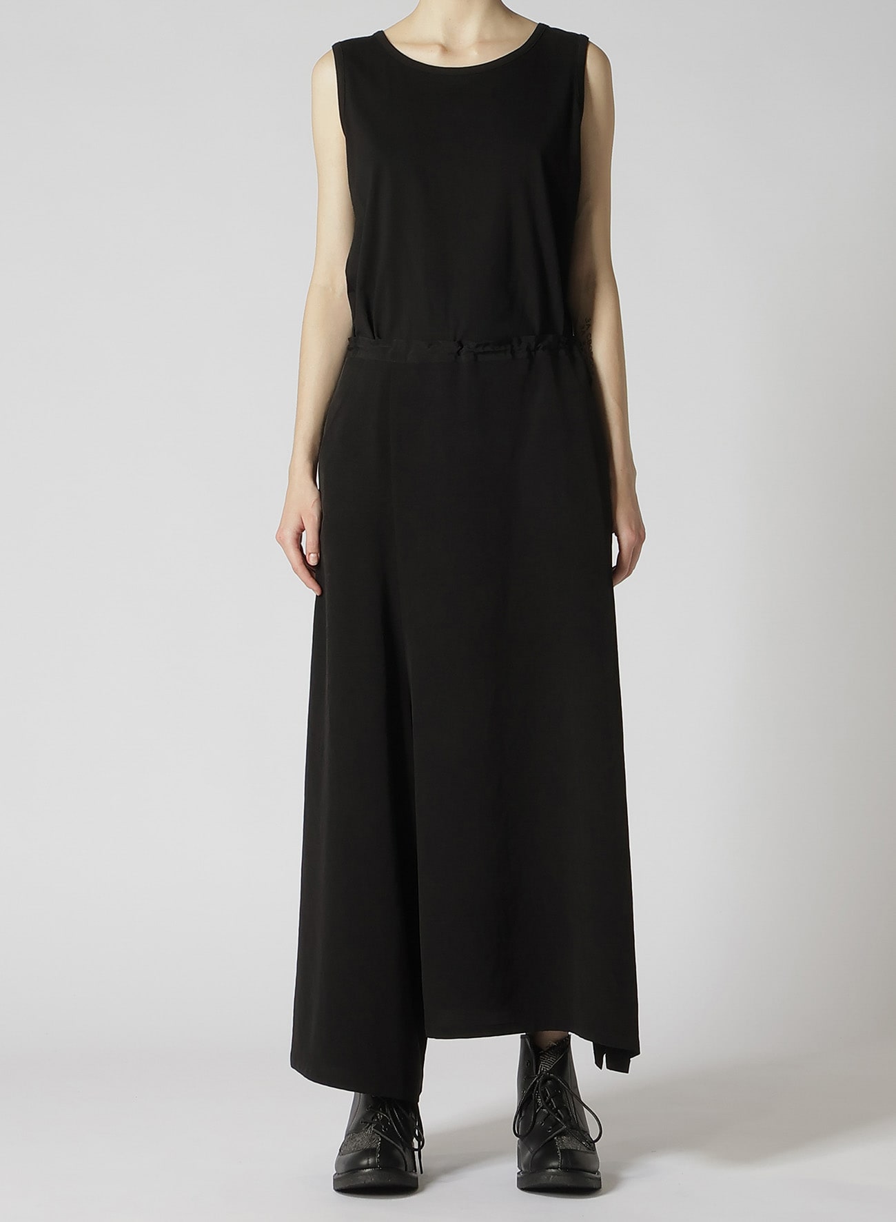 CREPE de CHINE ASYMMETRIC FLARE PANTS