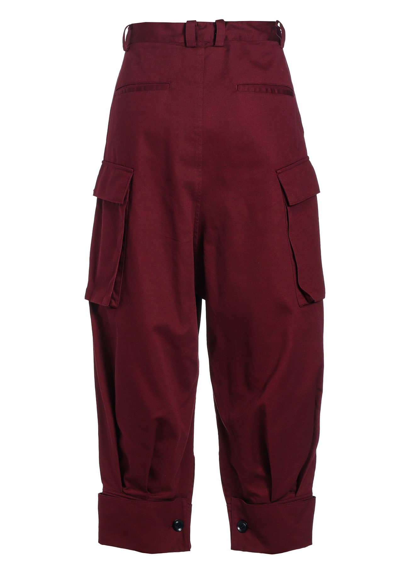 [Y's BORN PRODUCT] COTTON TWILL CUFFED HEM CARGO PANTS