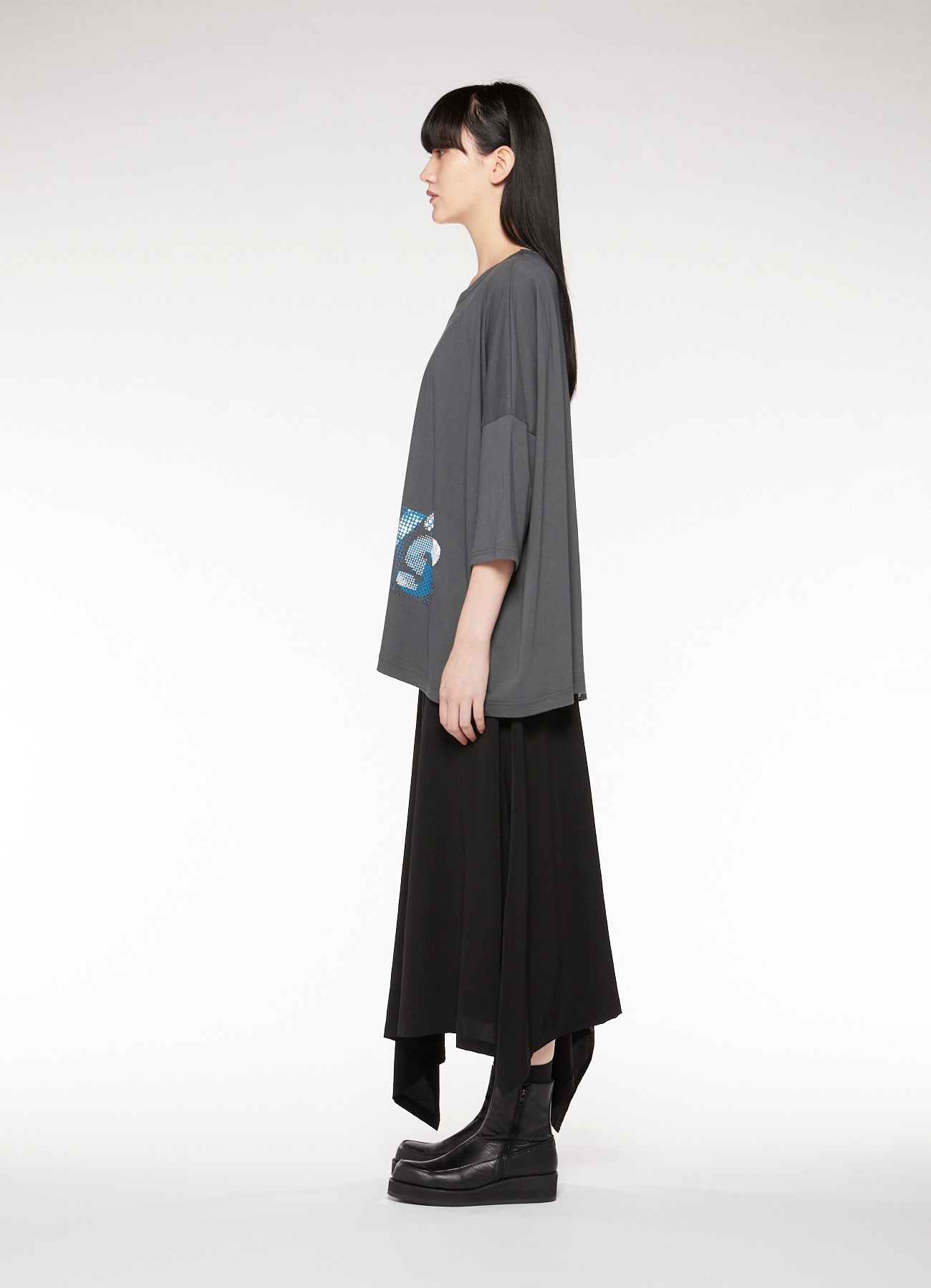 COTTON COLLAGE PRINT BIG T-SHIRT