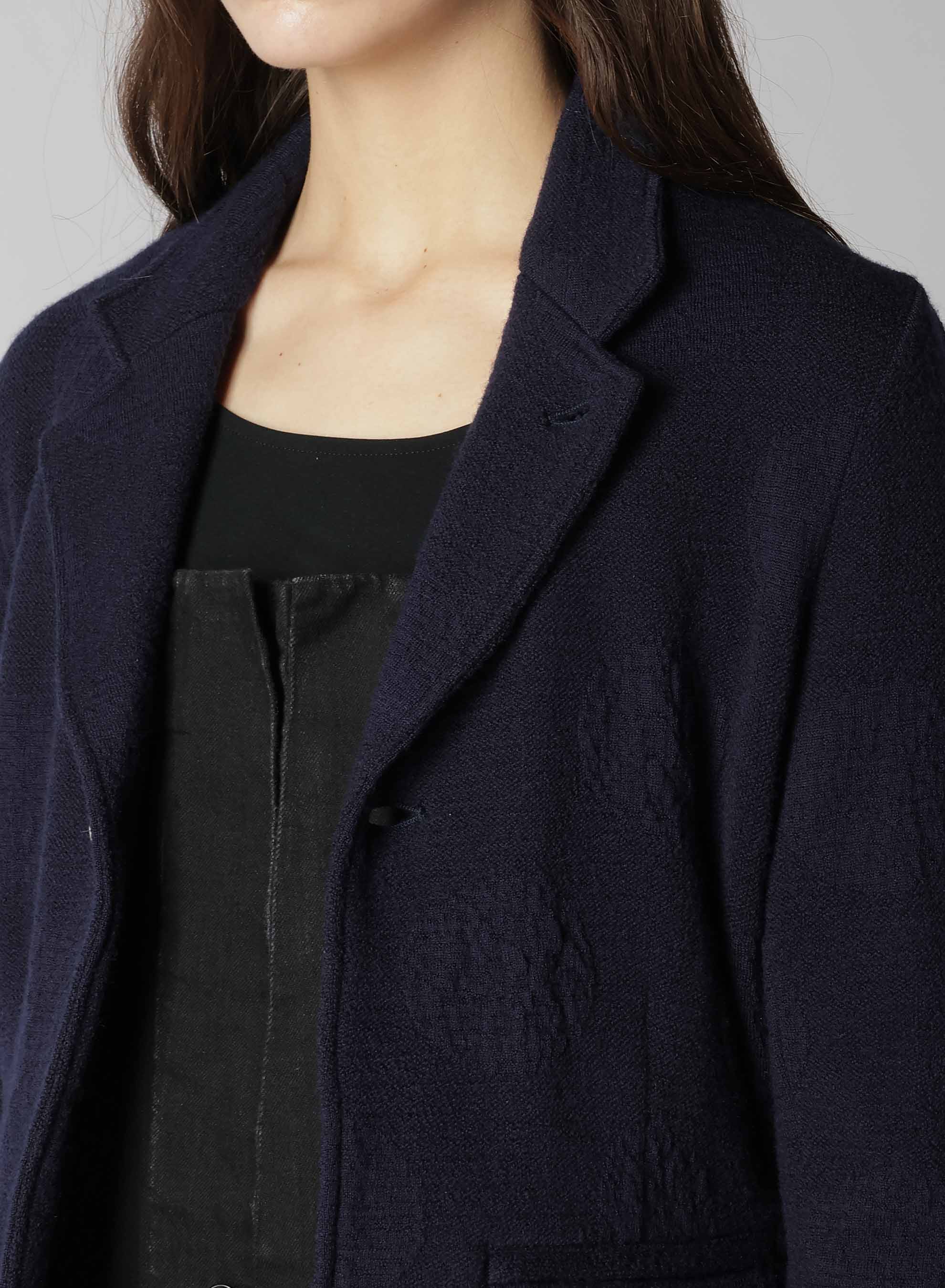 DOTS JACQUARD TAILORED SHORT JACKET