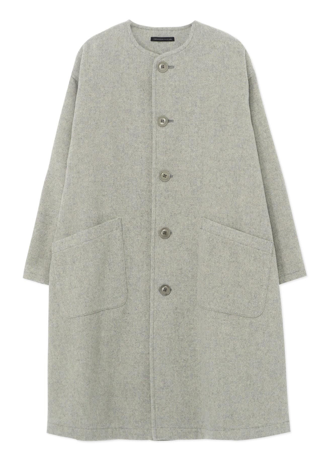 AIRY MOSSER COLLARLESS COAT