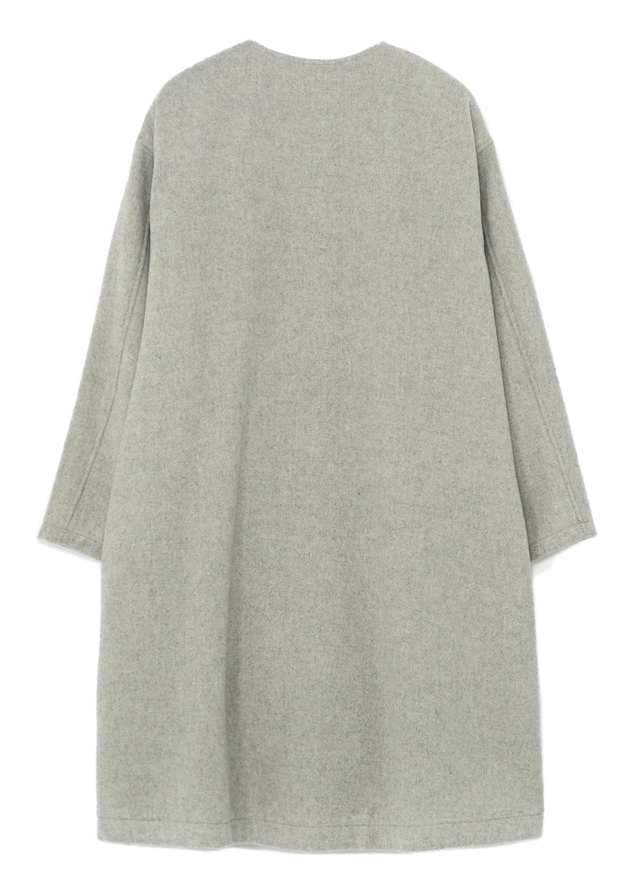 AIRY MOSSER COLLARLESS COAT