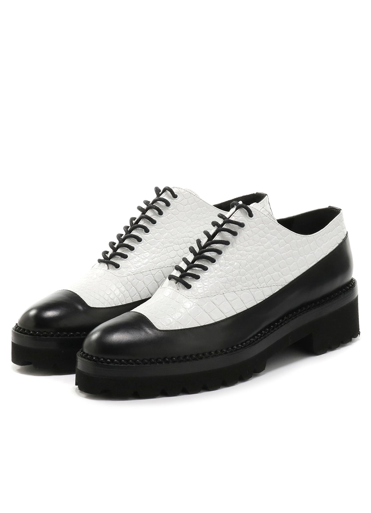 Y'sPINK FMSレザー 短靴(22.5cm White x Black): Vintage 1.1｜THE 