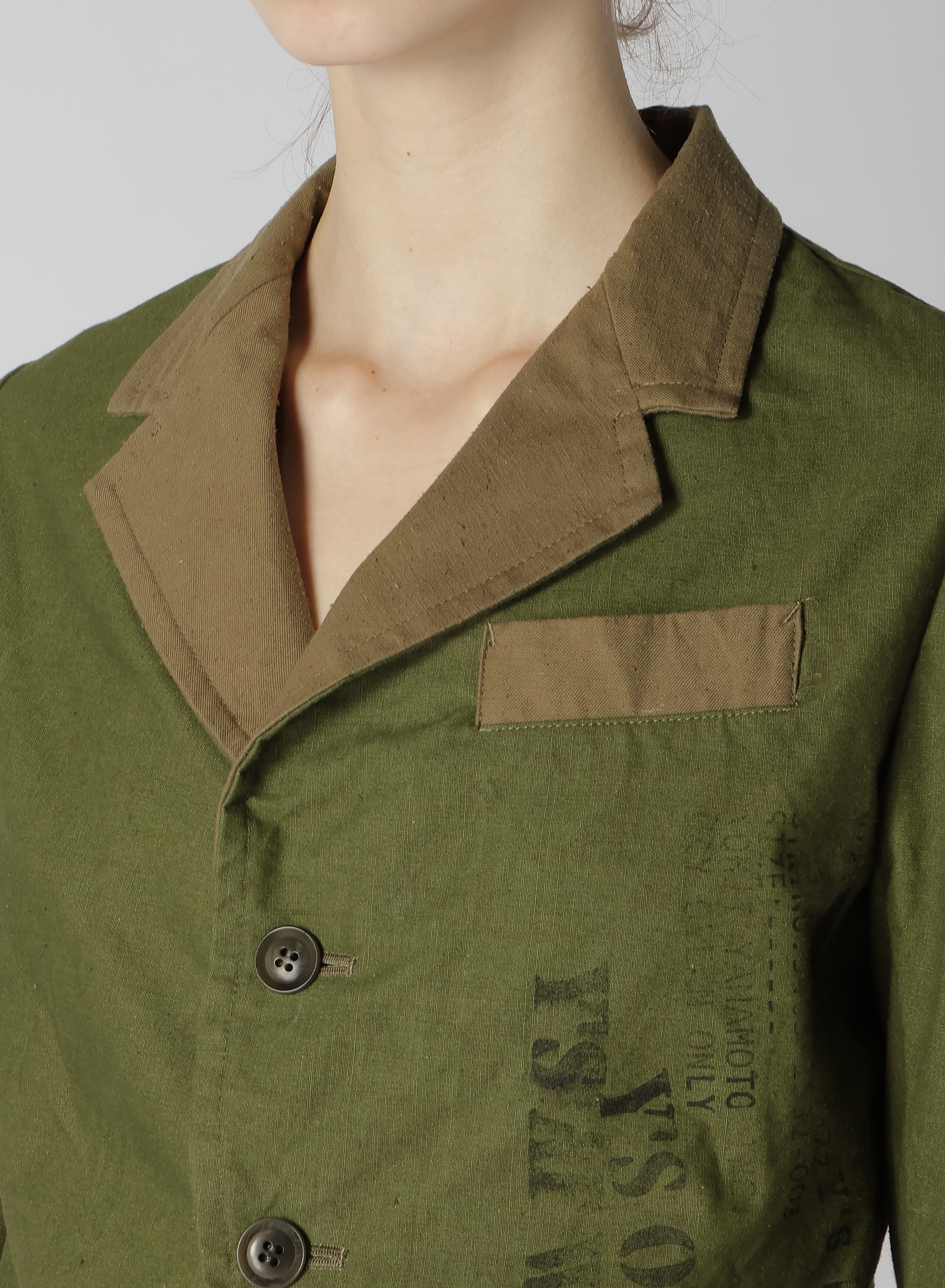 MILITARY TENT CLOTH SWALLOWTAIL TAILORED JACKET
