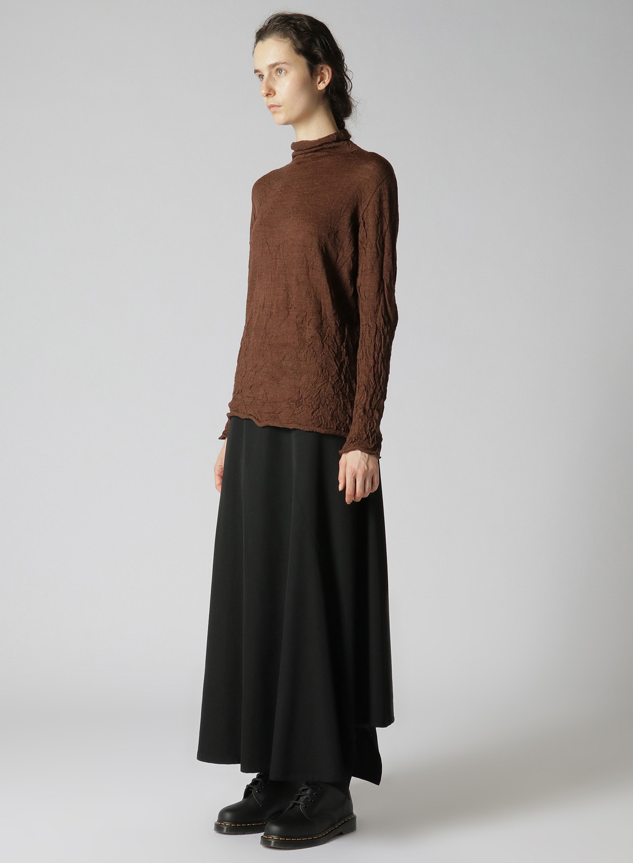 WOOL WRINKLE TURTLENECK