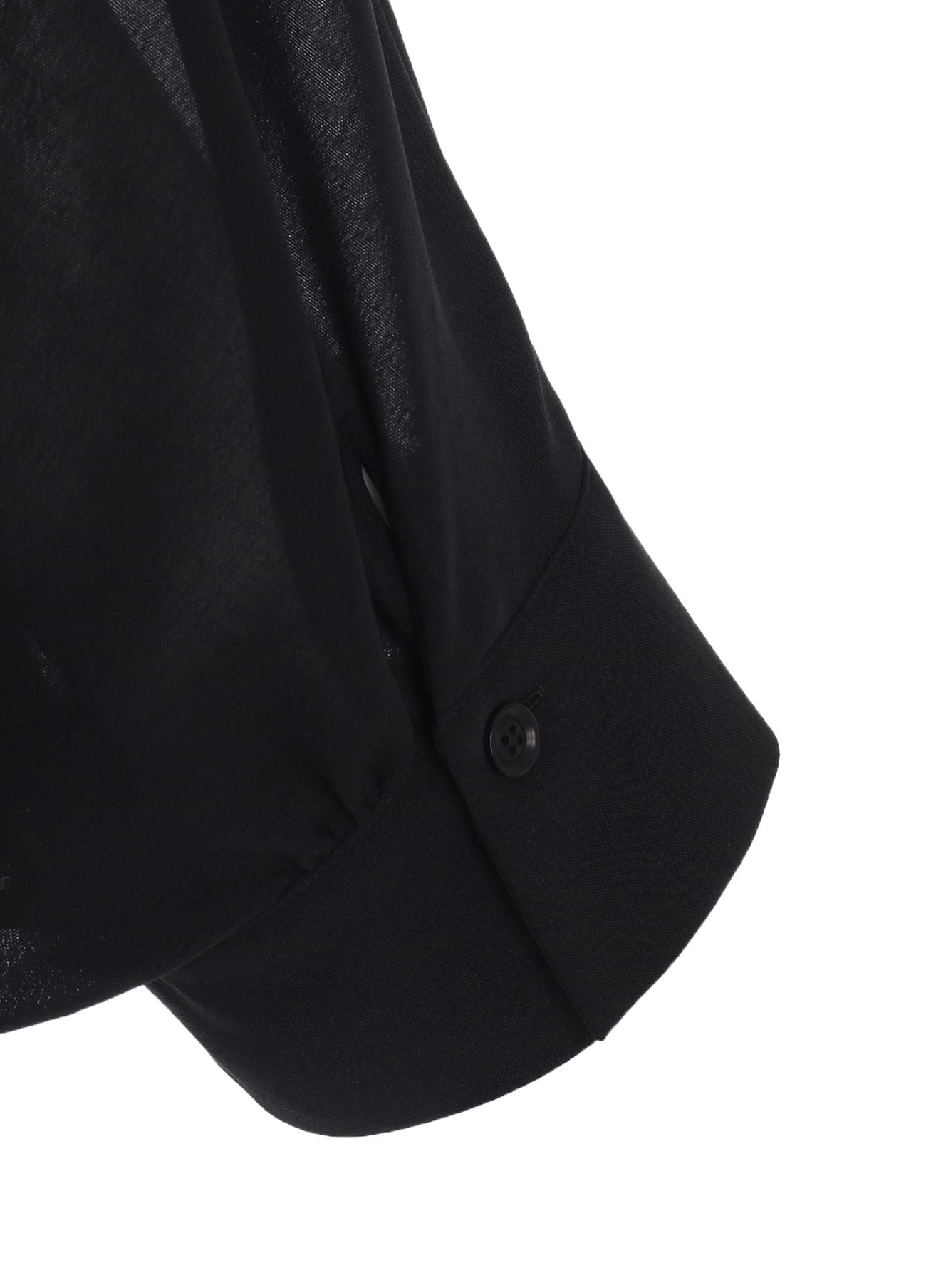 PE/STRONG TWISTED CLOTH DOLMAN SLEEVE BLOUSE(S Black): Y's