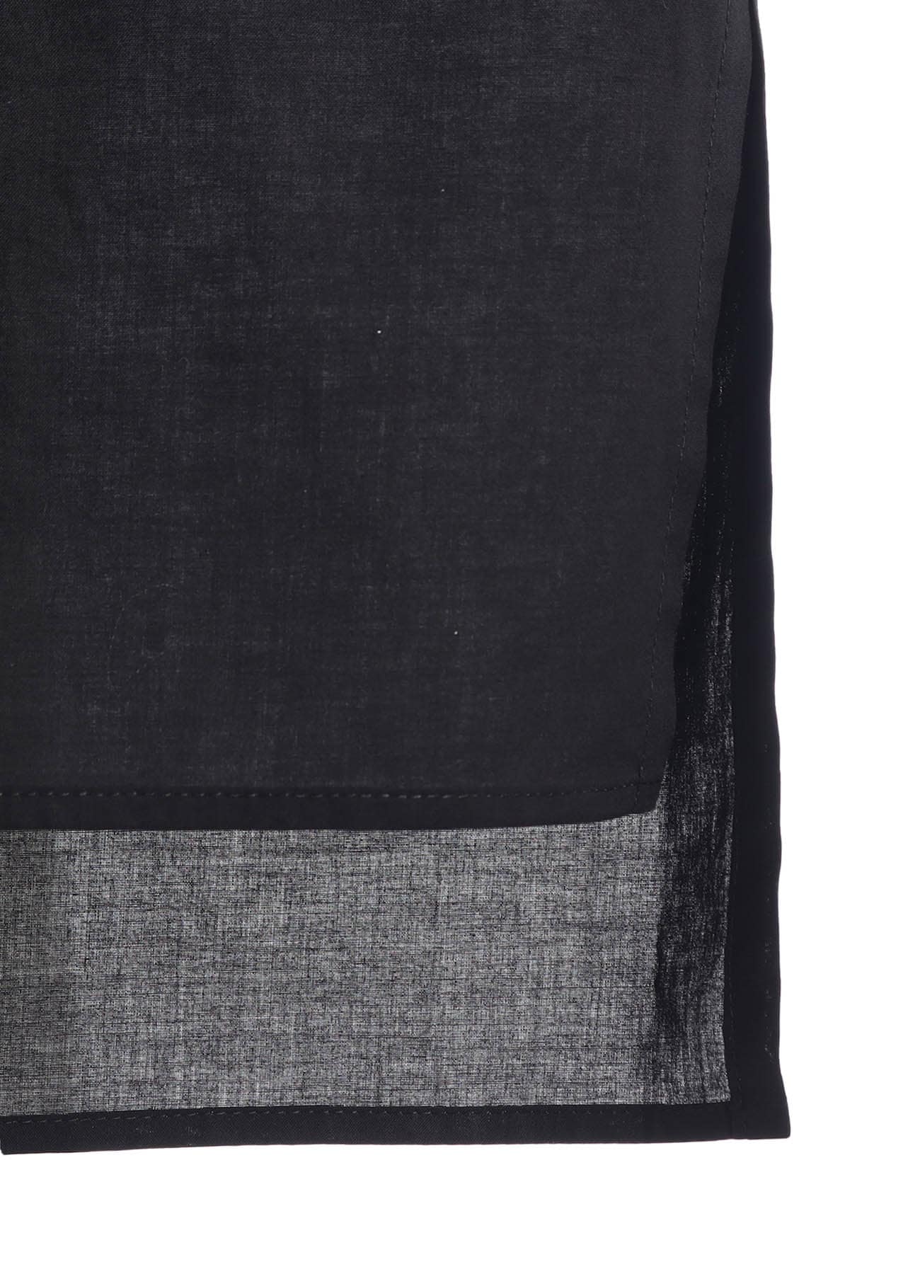COTTON LAWN HALF SLEEVE BLOUSE(S Black): Y's｜THE SHOP YOHJI